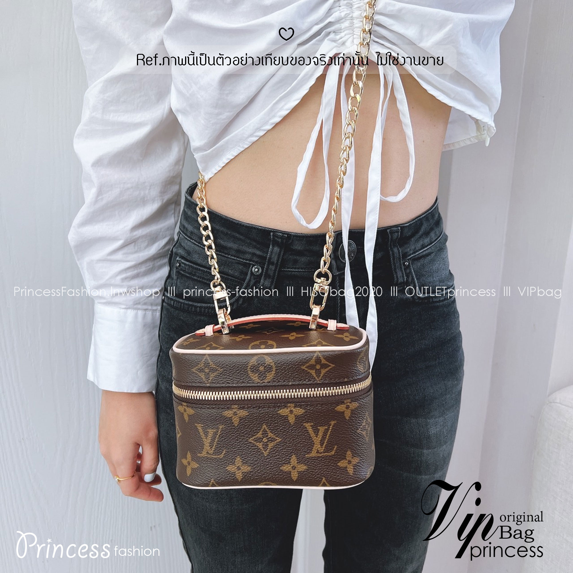 LV Nice Vanity Monogram Canvas กระเป๋าถือ/สะพายทรงกล่องสวยคลาสสิก น่ารักน่าใช้ เป็น everyday bag สะพายได้ทุกวัน ดีไซน์สวยโดดเด่น