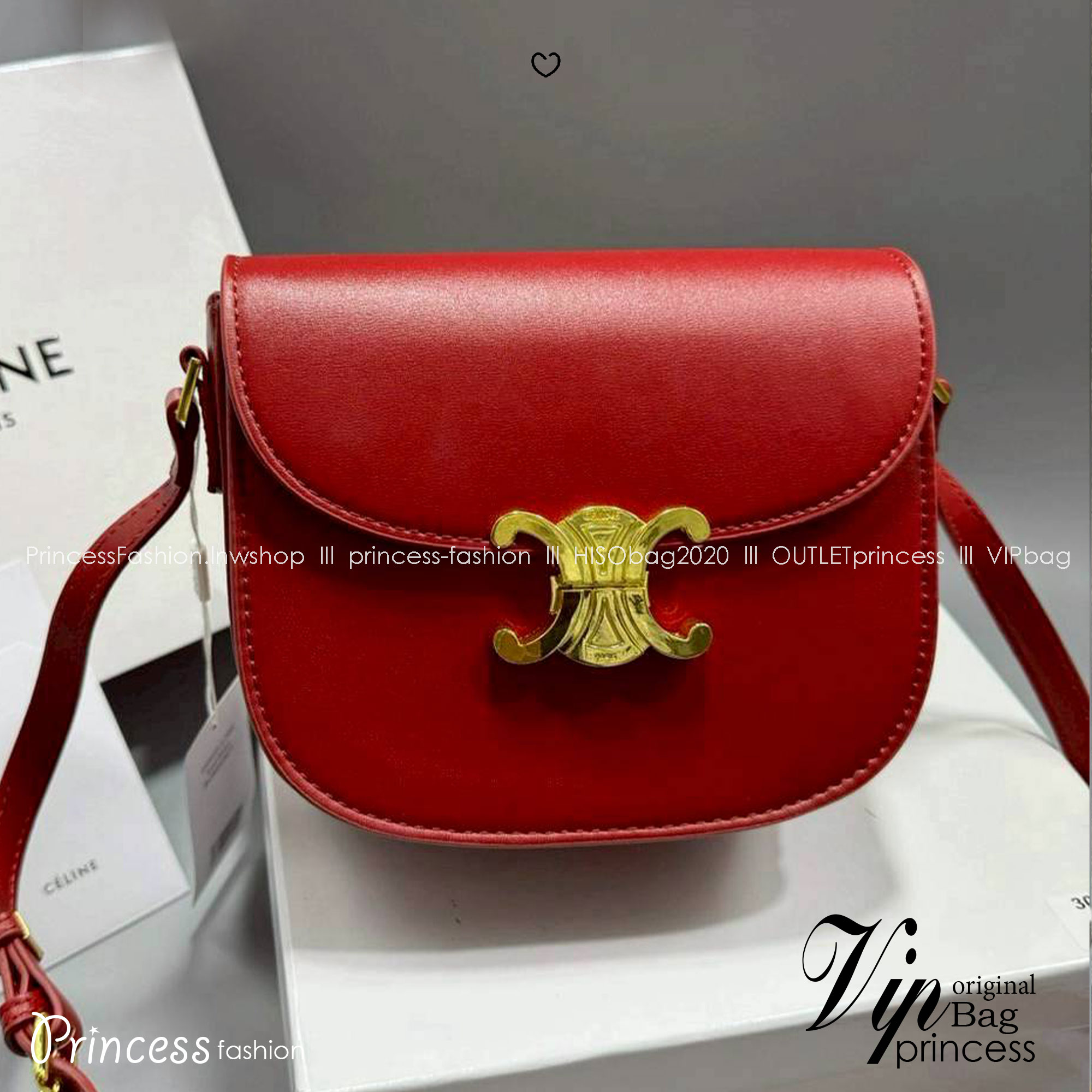 CELINE Besace Clea in Shiny กระเป๋าสะพายทรงสวย โค้งมนอยู่ทรงพร้อมโลโก้หน้าสีทองสวยหรู Best item ดีไซน์เรียบหรูดูแพง ฮิตสุดในเกาหลี ใช้ได้ทั้งชายหญิง