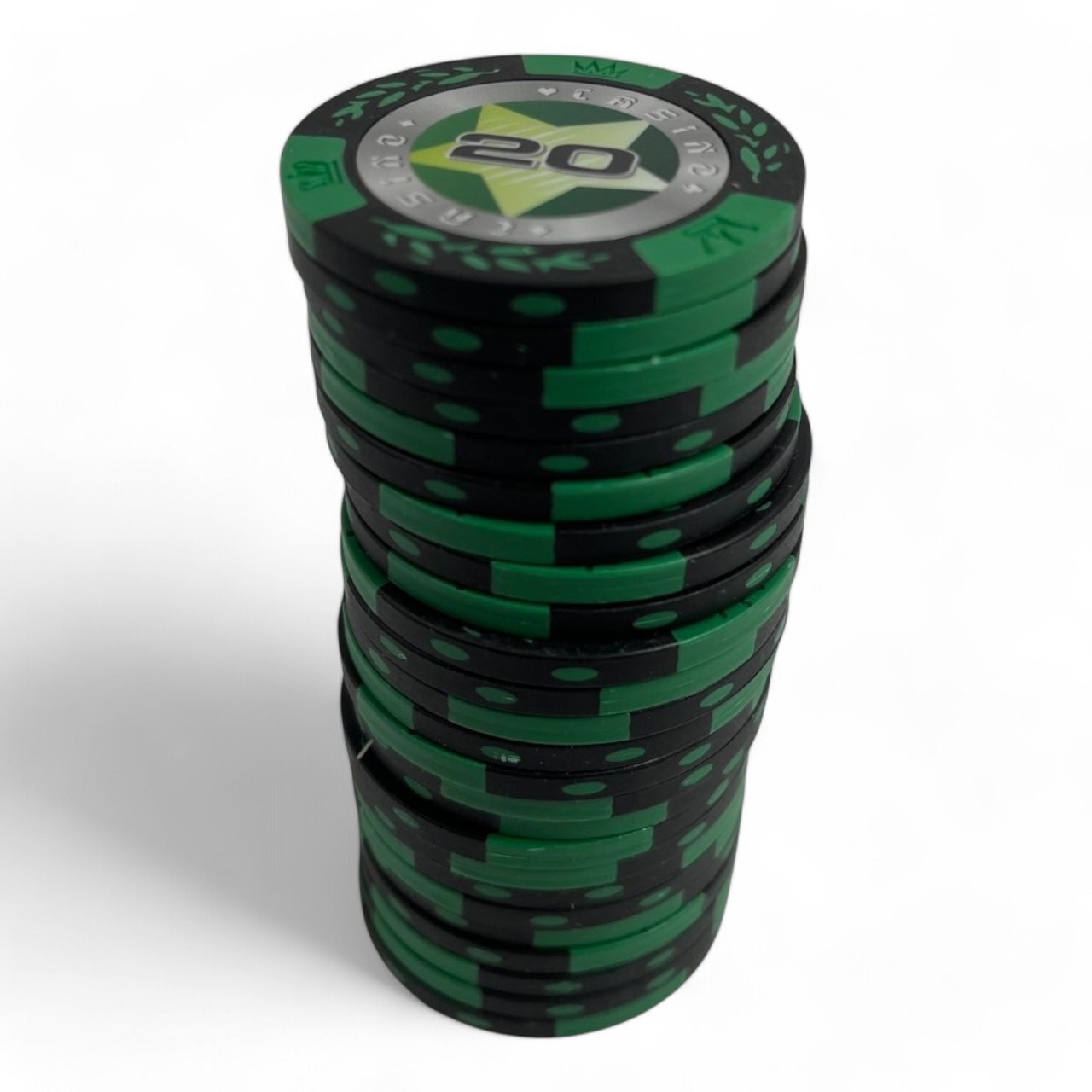 ชิปโป๊กเกอร์เกรดพรีเมี่ยมCASINO แบบแยกเหรียญ น้ำหนัก14g.(Chip poker)