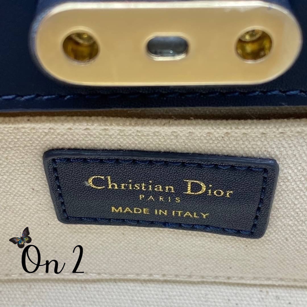 DIOR KEY BAG Blue Oblique Jacquard 22cm เกรดออริ พร้อมส่งที่ไทย