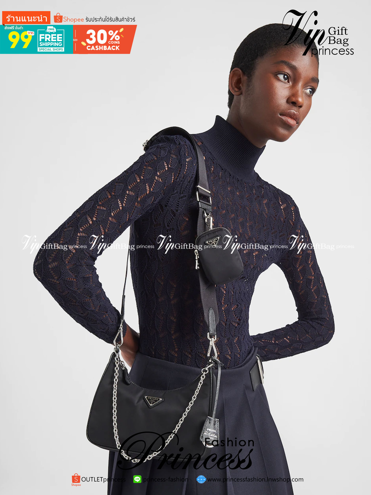 Prada Re-Edition Symbole jacquard Bag กระเป๋าพราด้าสะพายข้าง ลายมาใหม่ อะไหล่สีเงิน แมทง่ายได้ทุกลุค ไอเท็มสุดปัง ที่ฮิตตลอดกาลไม่ว่าจะปีไหนๆ จัดให้ครบทั้งสีขายดีและสีใหม่ล่าสุด ที่สายคุณหนูห้ามพลาด!! กับกระเป๋าสะพายทรงคลาสสิค เหมาะเป็น everyday bag มากๆ 