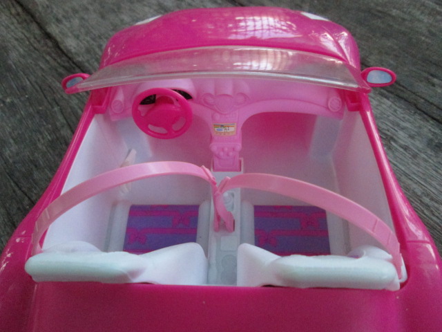 Barbie's Pink Glam Convertible Cool Sports Car 2010 Mattel รถบาร์บี้แท้ มือสอง