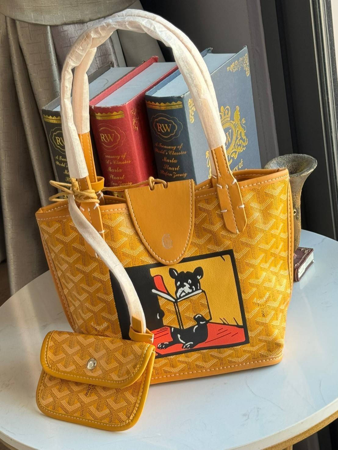 พร้อมส่ง 4 สี GOYARD ANJOU TOTE MINI / Goyard Villette Mini Tote Bag กระเป๋าทรงโท้ทมินิ แบรนด์หรูสัญชาติฝรั่งเศส 🧡 เกรดออริจินอล 1:1 สลับแท้ ใช้งานต่างประเทศได้