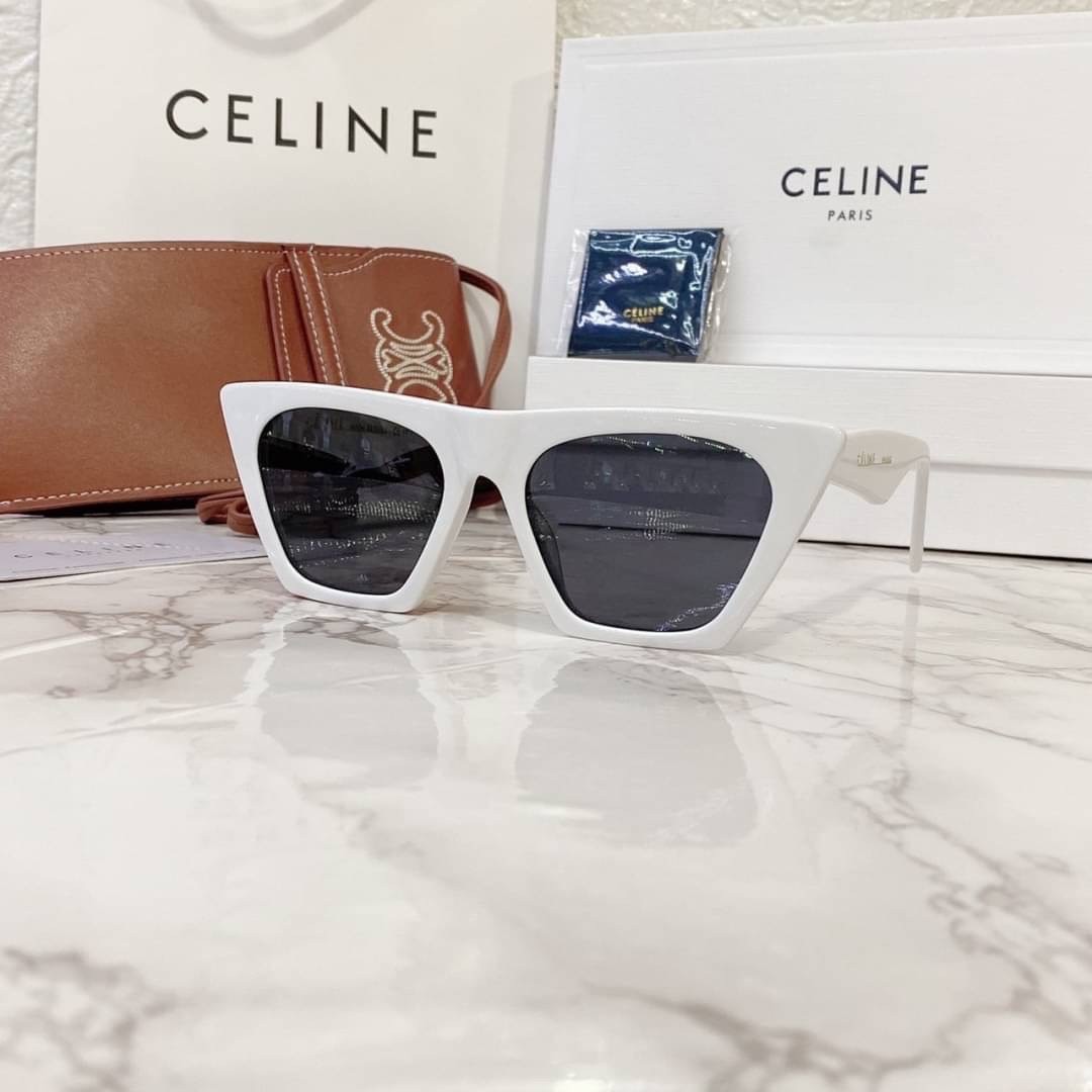 แว่นตาลิซ่า Celine Sunglass เกรดท็อปออริ 1:1 สลับแท้ เกรดดีสุด ใช้งานต่างประเทศได้ มาพร้อมกระเป๋าใส่แว่นปักลายซีลีน ภาพถ่ายจากงานขายจริง
