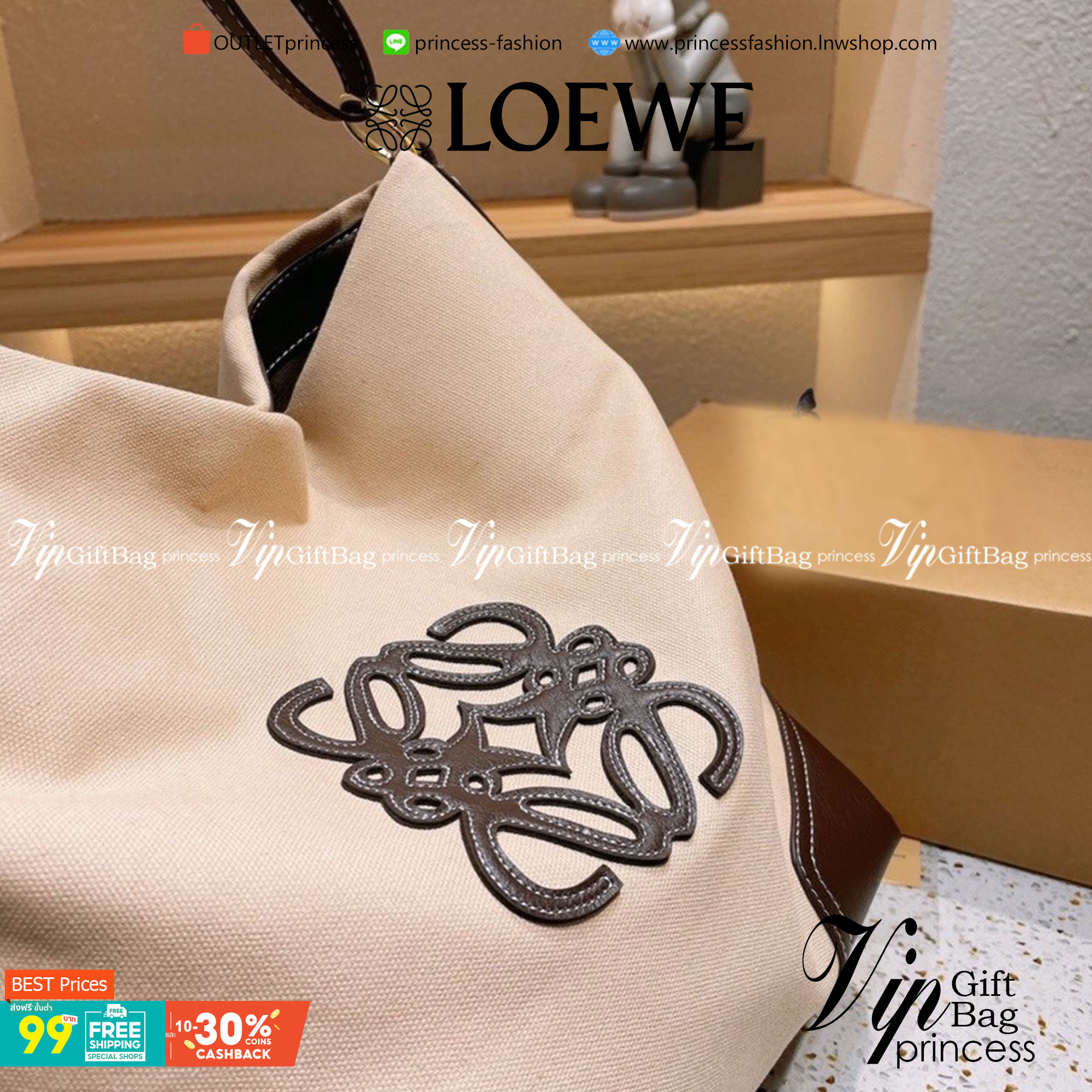 LOEWE VINTAGE DENIM TOTE LOGO EMBROIDERED CANVAS SHOULDER BAG กระเป๋าสะพายทรง tote ผ้าเดนิม ตัดขอบหนังและสายหนัง การตัดเย็บเดินด้ายสวยงามเลอร์ค่ามาก จะของได้เยอะมากกก สาวนักช้อปห้ามพลาดน้า