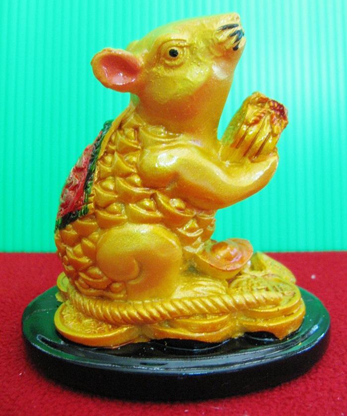 สินค้าหมดค่ะ รูปปั้นหนูเสริมดวง ดูดโชคลาภ(คนเกิดวันศุกร์)ค่ะ