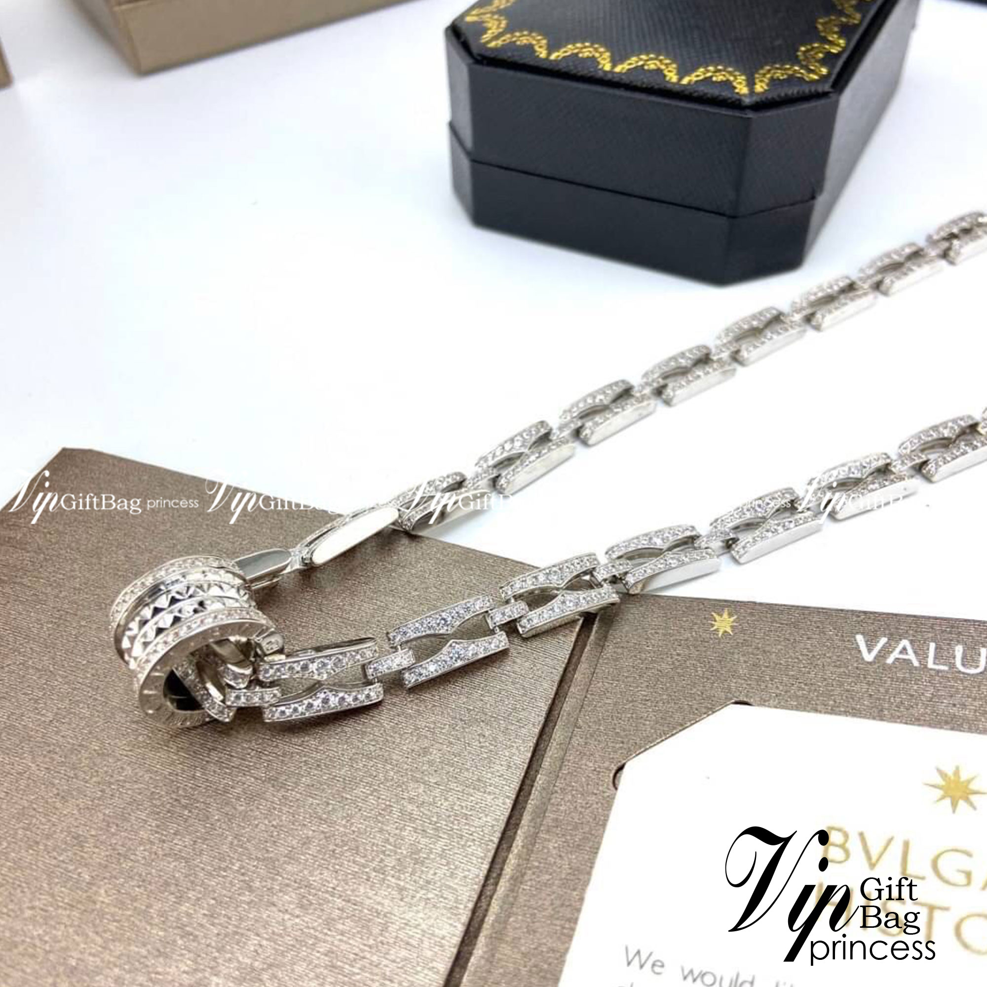 BVLGARI Necklace B.zero1 46cm สร้อยคอบุลการี ภาพสินค้าถ่ายจากงานขายจริง