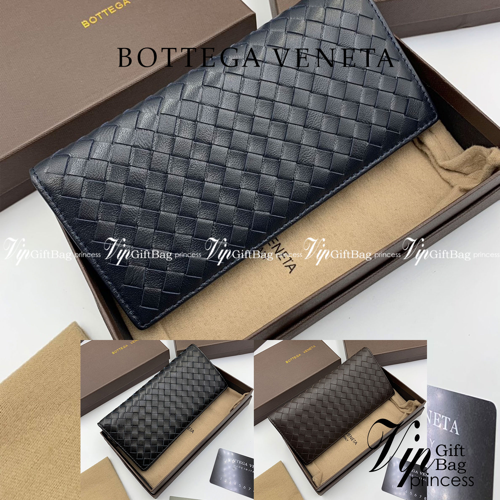 หนังแท้ BOTTEGA VENETA LONG WALLET / BV LONG WALLET / BV Wallet พร้อมส่งที่ไทย กระเป๋าสตางค์ใบยาว 2 พับ รุ่นตามหา มาเท่าไหร่ไม่เคยพอเลยค่า เป็นรุ่นคลาสสิกที่หยิบมาใช้งานได้บ่อยที่สุด งานหนังลูกวัวแท้ทั้งใบ ใช้ทนทานได้นาน ใช้ทนทานได้นานภาพสินค้าถ่ายจากงานข