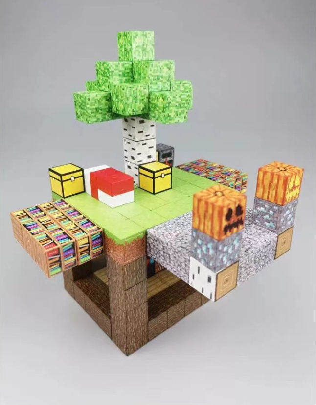 บล็อคตัวต่อแม่เหล็กไมน์คราฟต์ Mine craft แบบสุ่ม