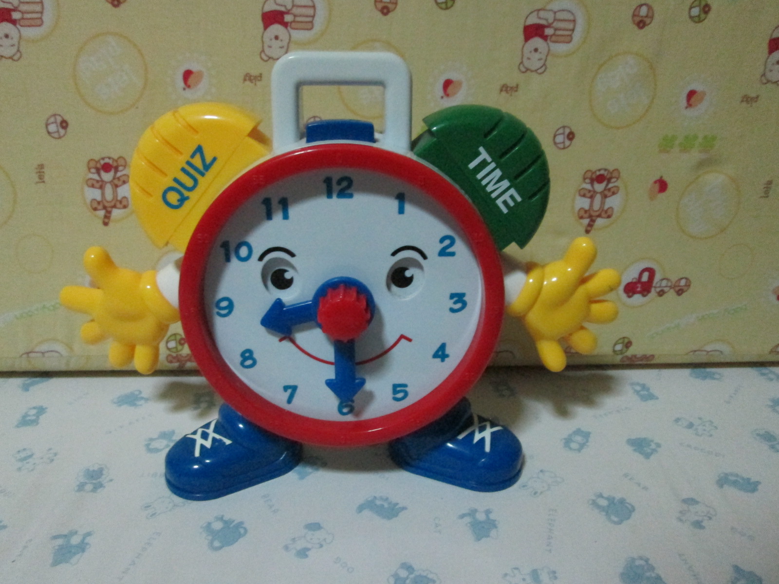 Navystar Talking Telly - Time Quiz Kids Fun & Learning Clock Pre school fun ของเล่นเสริมพัฒนาการสำหรับเด็กมือสอง