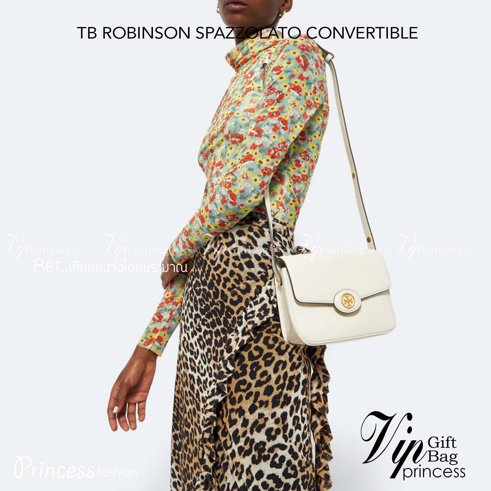 TORY BURCH ROBINSON SPAZZOLATO CONVERTIBLE SHOULDER BAG คอลเลคชั่นใหม่ สวยก่อนใคร ในราคาสุดคุ้ม! กับกระเป๋าสะพายไหล่ ดีไซน์สุดหรู หนังแก้วเงาสวยคม สีผู้ดี รูปทรงใช้งานได้ทุกลุค