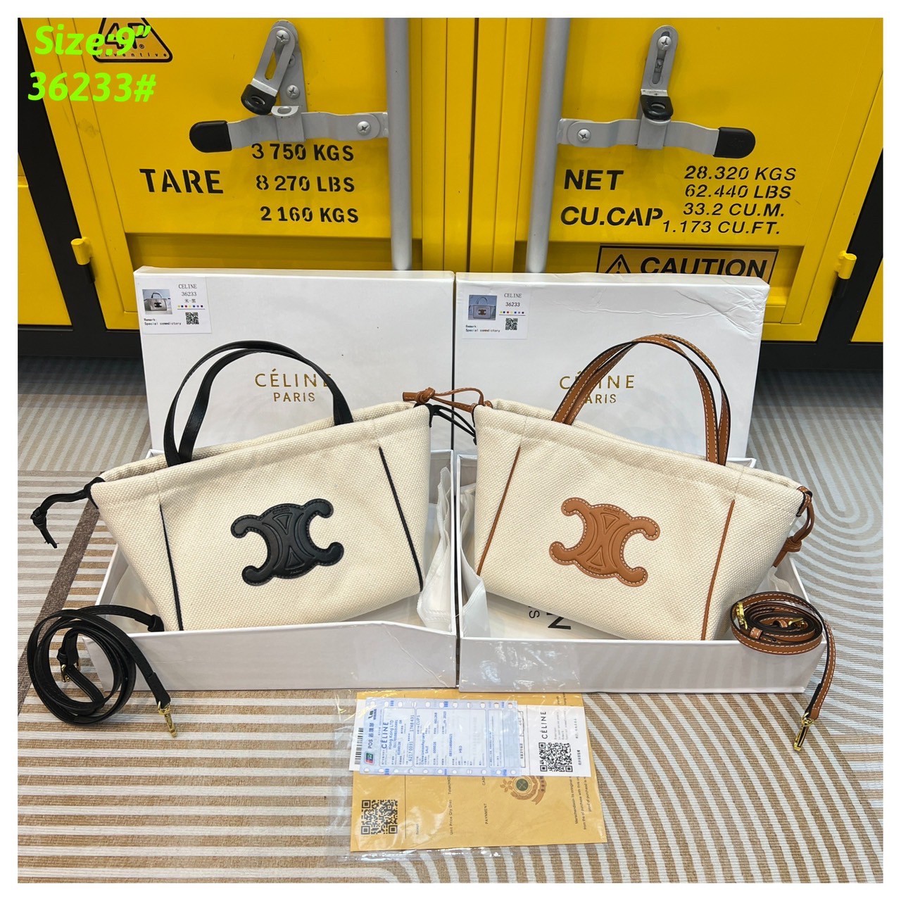 CELINE Horizontal Cabas Canvas / CELINE TOTE BAG กระเป๋าทรงโท้ทกำลังมาแรง ขนาดและดีไซน์ทรงสี่เหลี่ยมผืนผ้า สามารถใส่ของได้เยอะและนำมาใช้ได้ทั้งไปทำงานหรือไปช้อปปิ้งได้ แมทช์กับเสื้อผ้าได้ง่าย เรียกได้ว่าคุ้มค่าคุ้มราคาสุดๆ