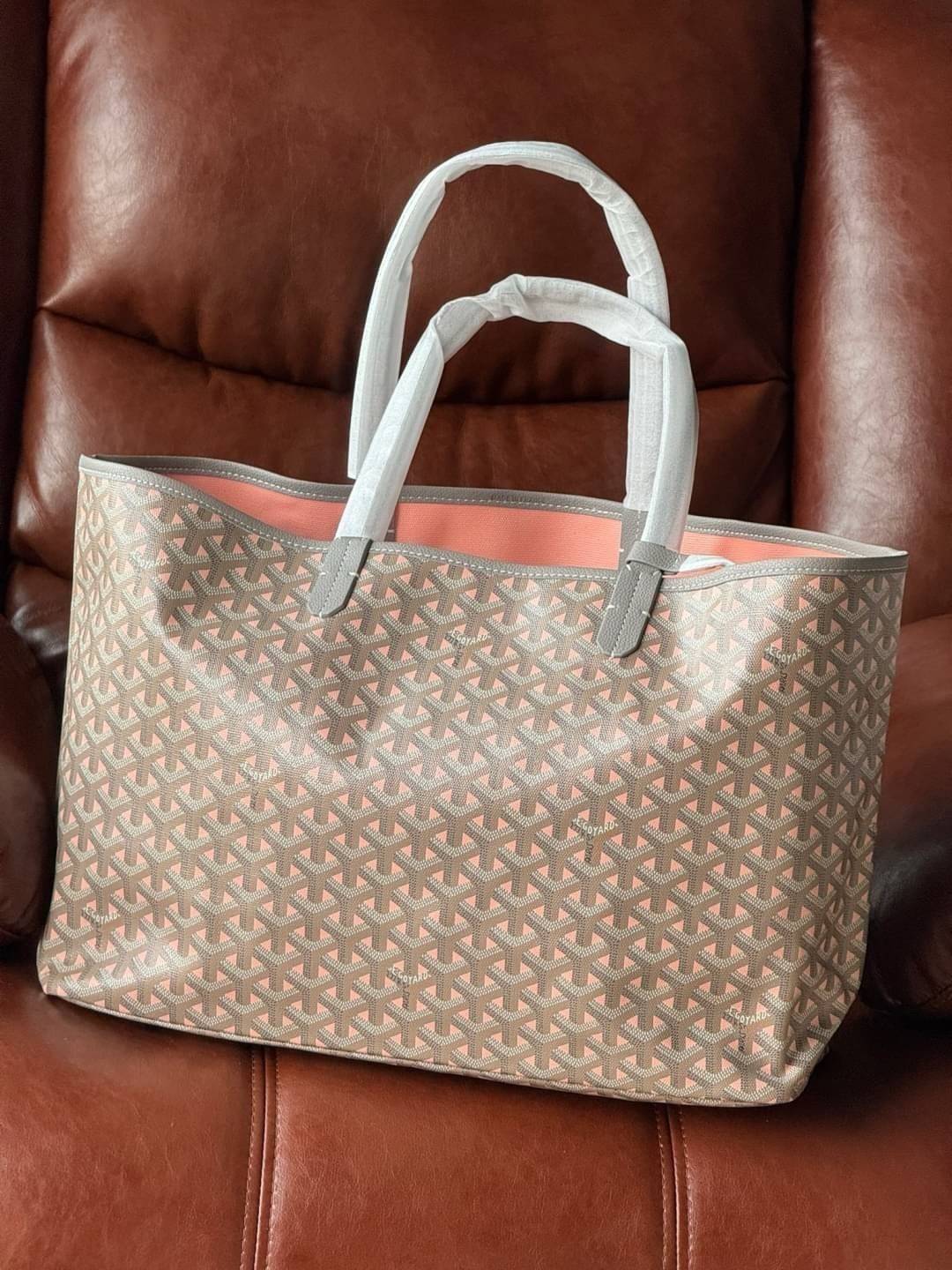 พร้อมส่ง 2 สี GM 40cm Goyard Saint Louis Claire-Voie GM Bag กระเป๋าทรงโท้ทใบใหญ่ เกรดออริ สลับแท้ 1:1 ใช้ต่างประเทศได้