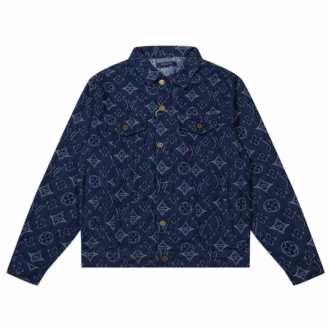 LV JACKET JEAN DENIM เสื้อแจ็คเก็ตยีนส์แบรนด์หรู เนื้อผ้าอย่างดี สวยงาม มีป้ายแท็กที่คอเสื้อ ใส่ได้ทั้งผู้หญิง/ผู้ชาย 🧡เกรดท็อปออริ เกรดดีสุด