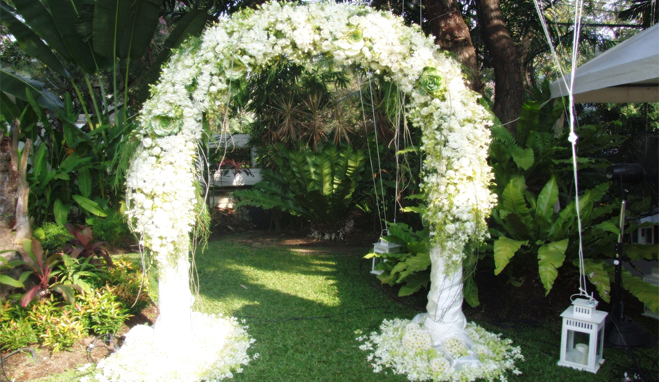 งานแต่งงานโทนขาวเขียว