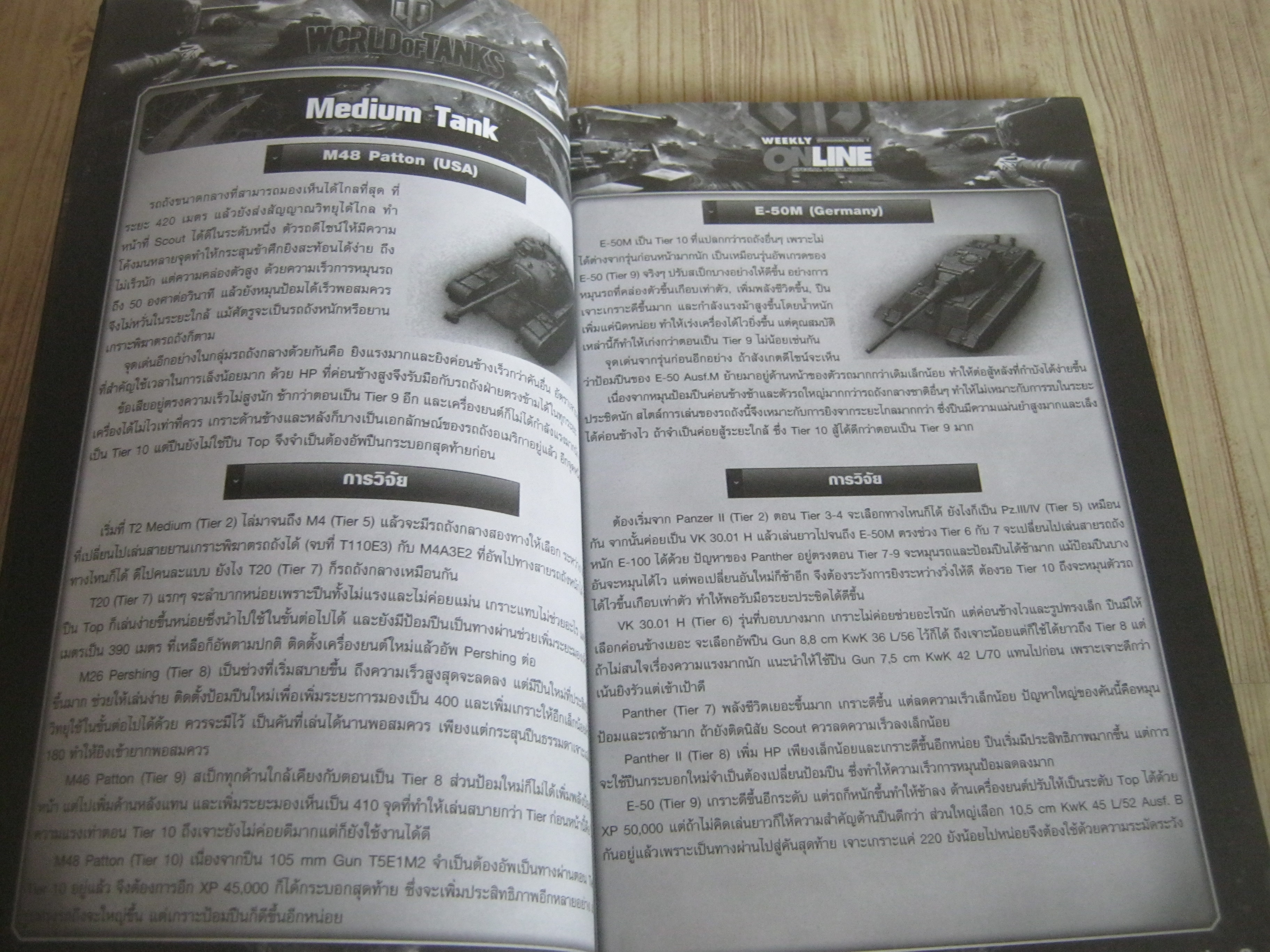 คู่มือเฉลยเกม WORLD OF TANKS ; ครบเครื่องเรื่องรถถัง