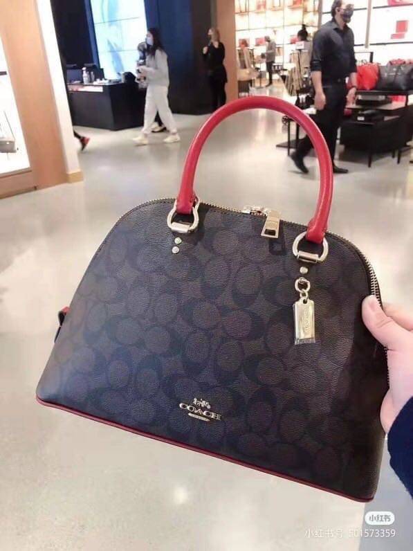 Coach KATY SATCHEL IN SIGNATURE CANVAS (C OACH 2558)