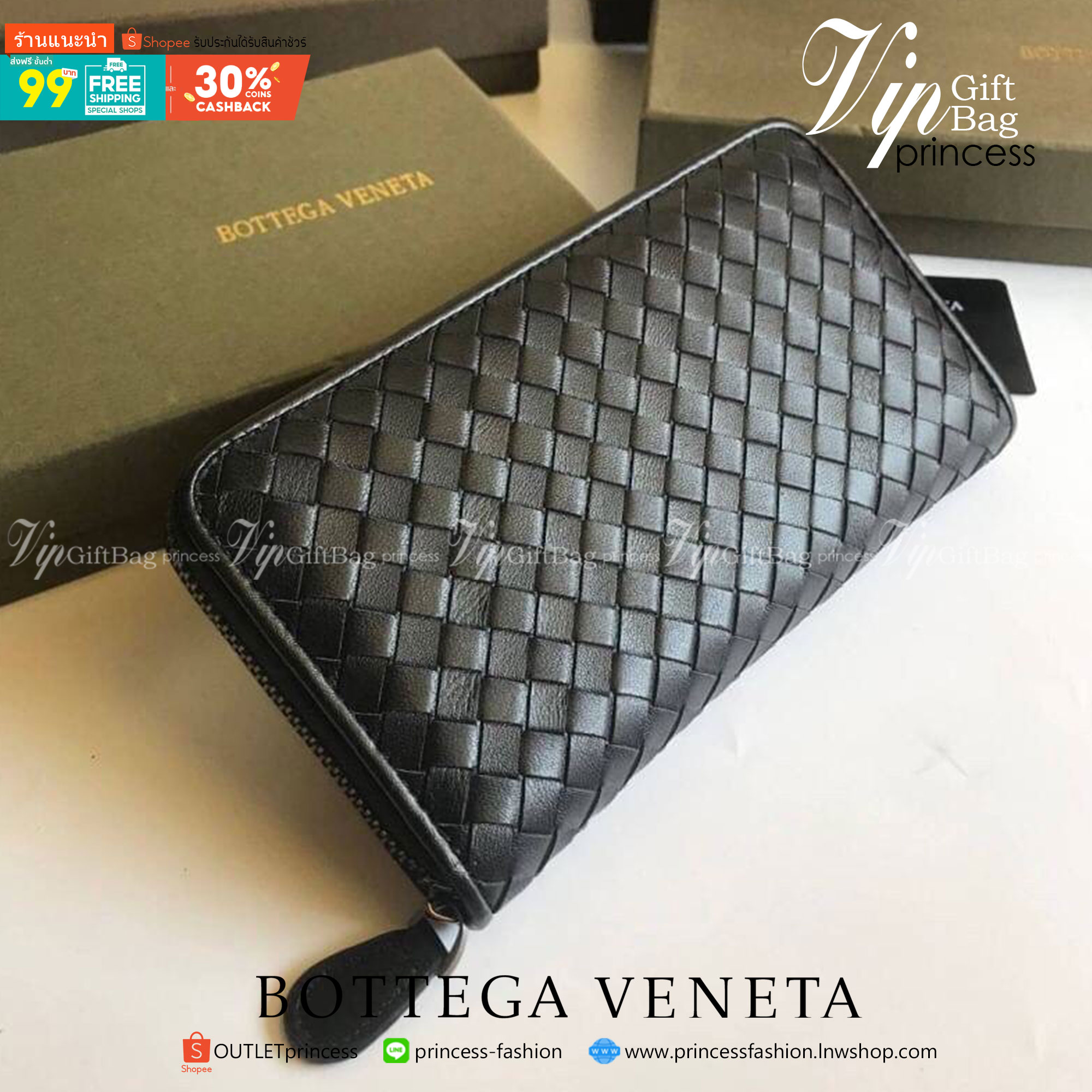 Bottega Veneta® ZIP AROUND WALLET