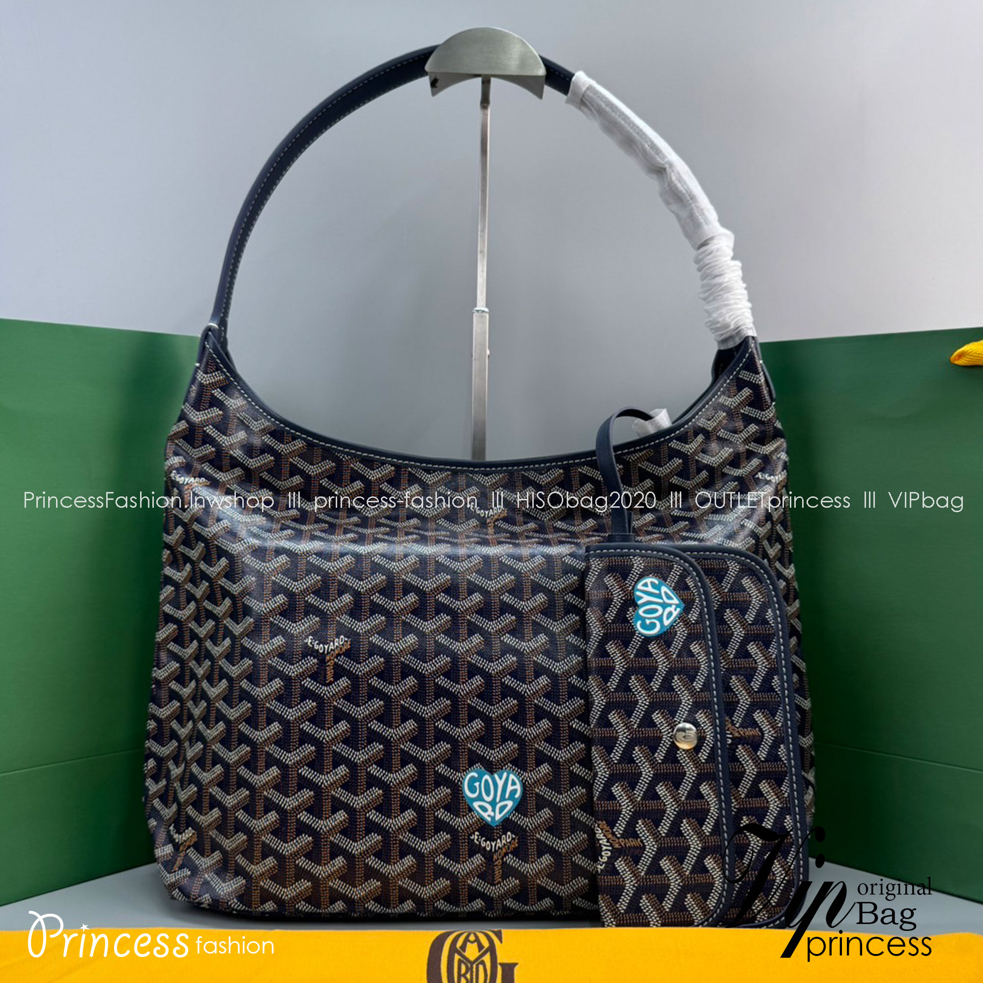 GOYARD Boheme Hobo Heart Shape Bag / GOYARD Tote Bag กระเป๋าทรงโท้ทใบใหญ่ หนังแท้สวยเป๊ะ เกรดท็อปออริ สลับแท้ 1:1 เกรดดีสุด ใช้ต่างประเทศได้ ผ่านทุก ตม.