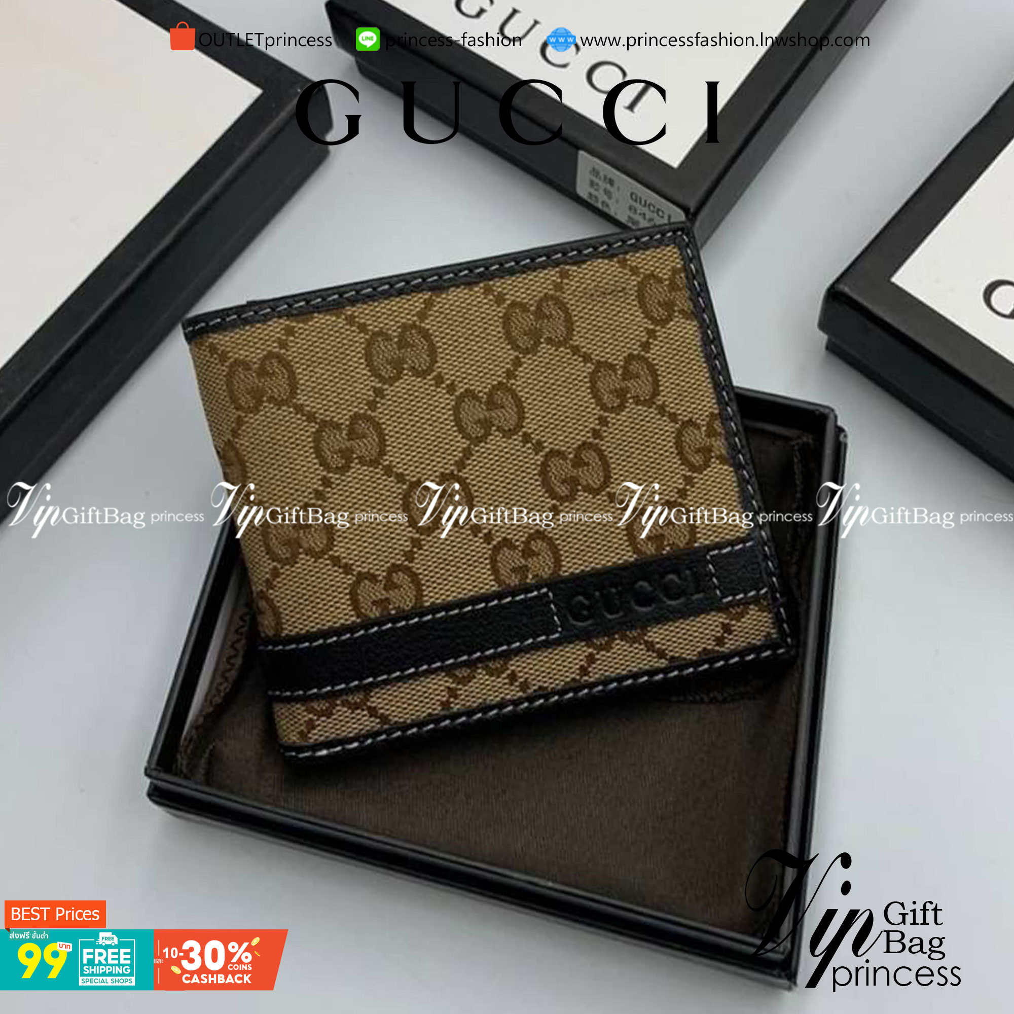 หนังแท้ GUCCI Men Short Wallet รุ่นใหม่ล่าสุด!! หนังสวยเริด ดีงามมากค่าาา กระเป๋าสตางค์ใบสั้น ดีไซน์ใหม่ สวยดูหรู ถือใช้กำลังเหมาะมือ ใส่บัตรได้เยอะ ใส่ธนบัตรได้ทุกชนิด มาครบ set พร้อมส่ง!! เป็นไอเท็มที่หนุ่มๆต้องมีจริงๆจ้า 😎😎