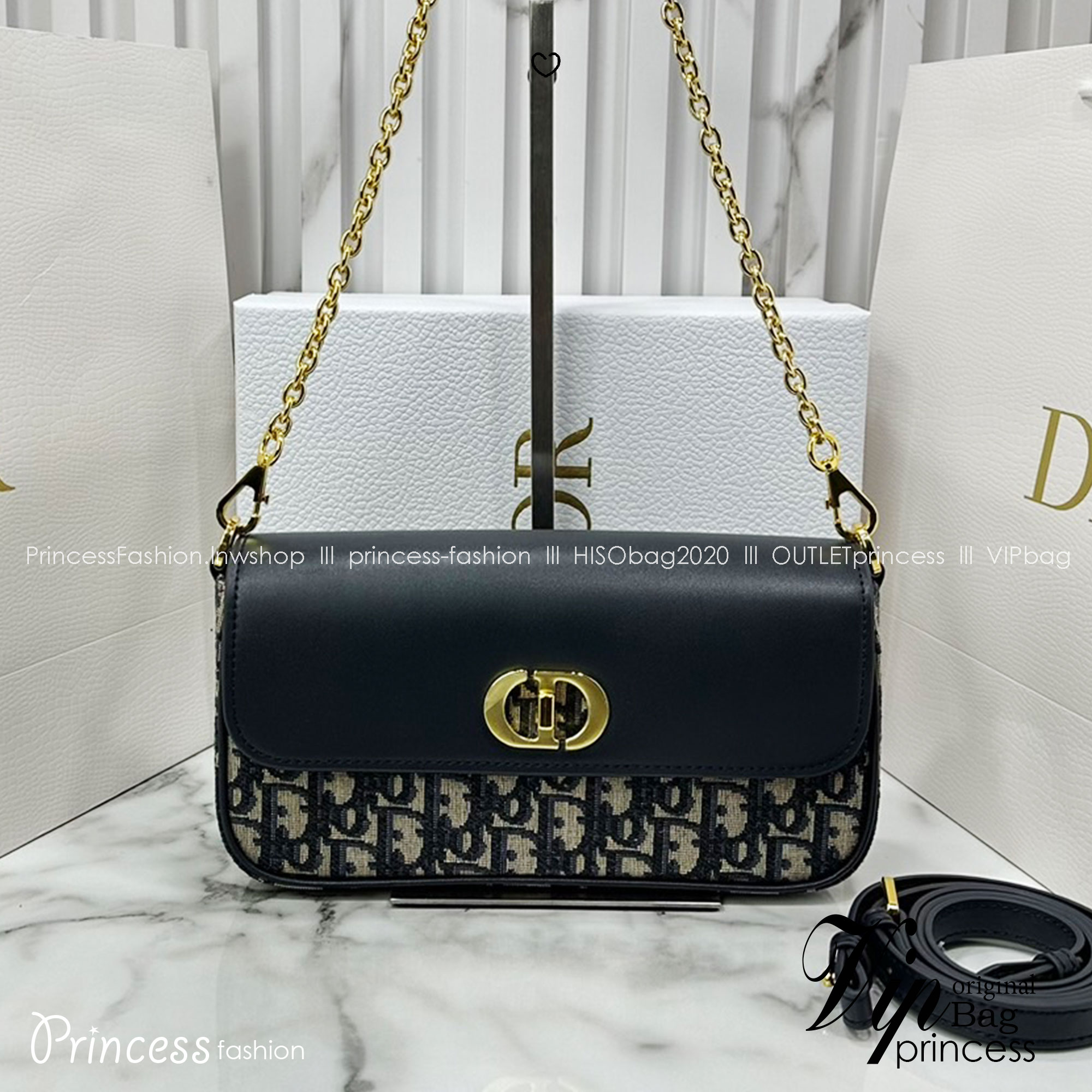 DIOR 30 Montaigne Avenue East-West Double Carry Mini Bag กระเป๋าสะพายทรงพอชรุ่นใหม่ winter 2024 สวยหรู ดีเทลแพง รุ่นที่ใครเห็นเป็นต้องรัก