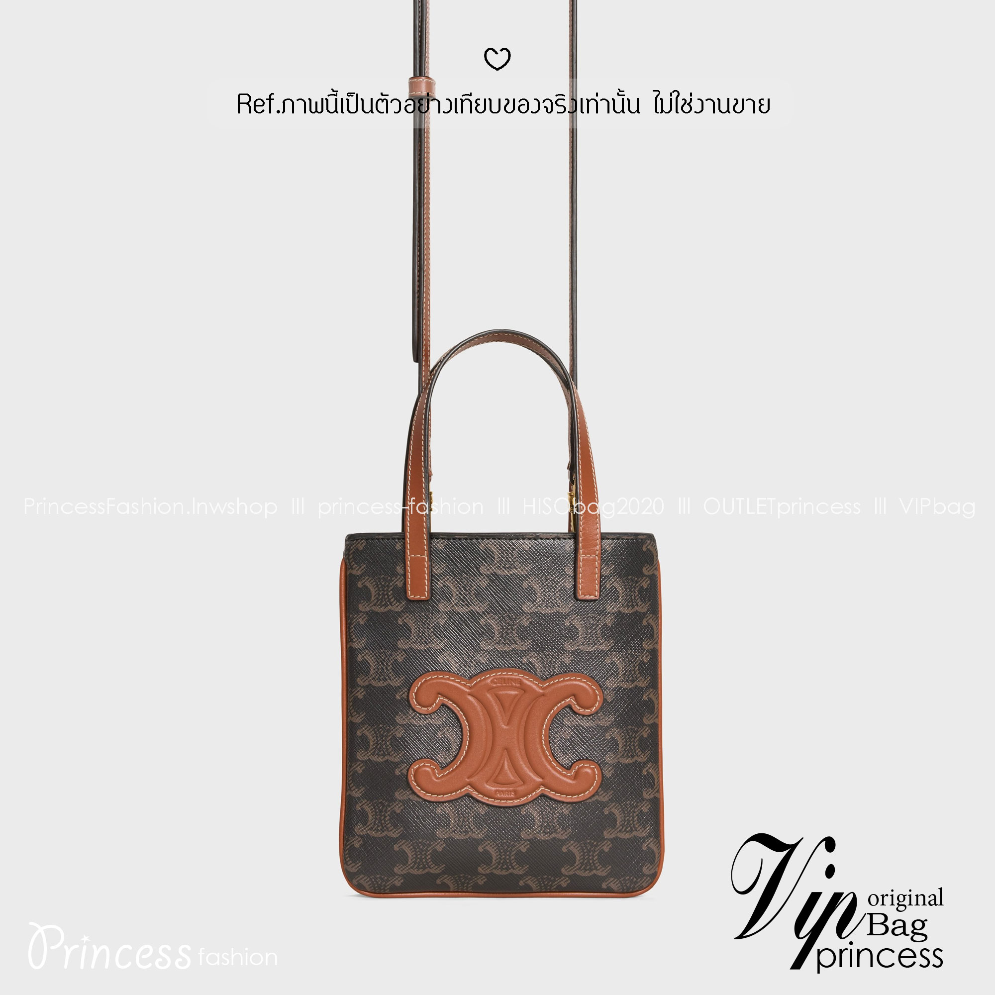 CELINE MICRO CABAS in Triomphe canvas and Leather กระเป๋าโท้ทมินิไมโครไซส์ กะทัดรัดปุ๊กปิ๊ก ฮอตสุดในเกาหลี ดีไซน์สุดคลาสสิค โดดเด่นด้วยโลโก้หน้าไซส์จัมโบ้