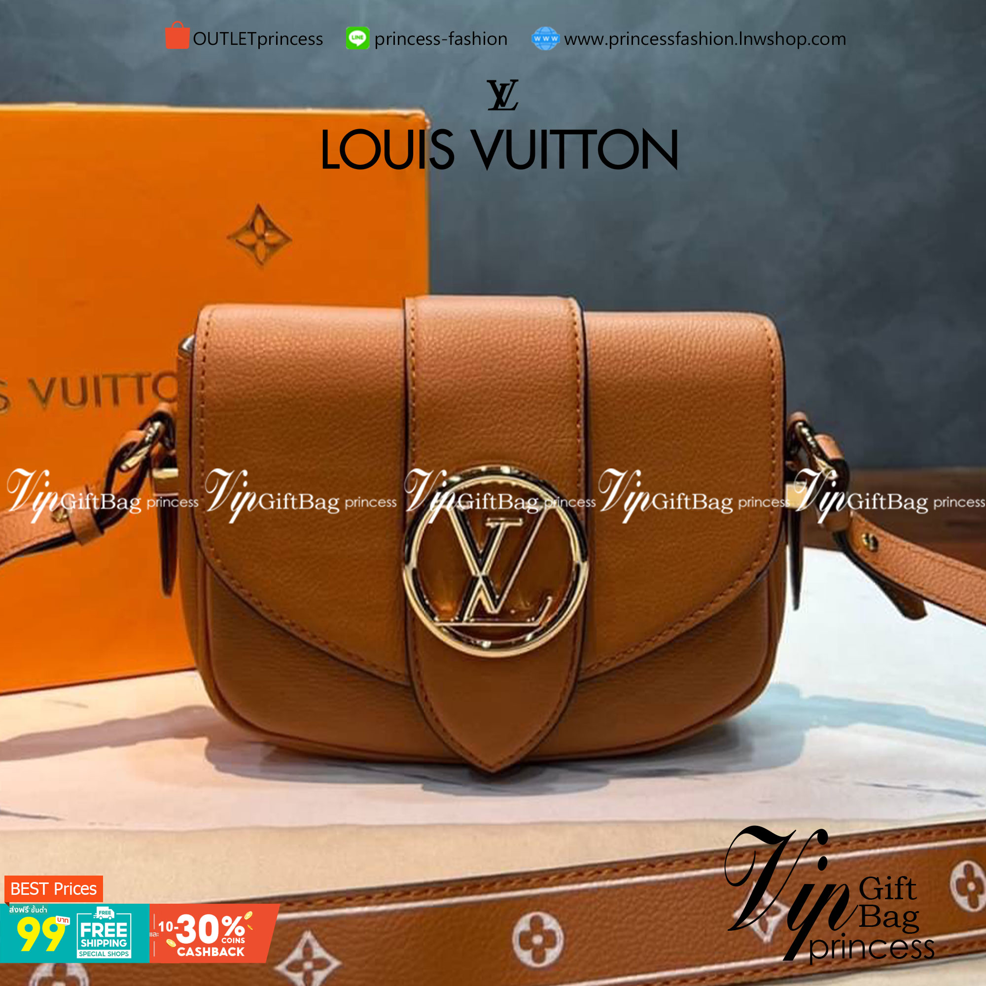 VIP 】หนังแท้ Louis Vuitton Crossbody & Shoulder Bag พร้อมส่งที่ไทย 4 สี