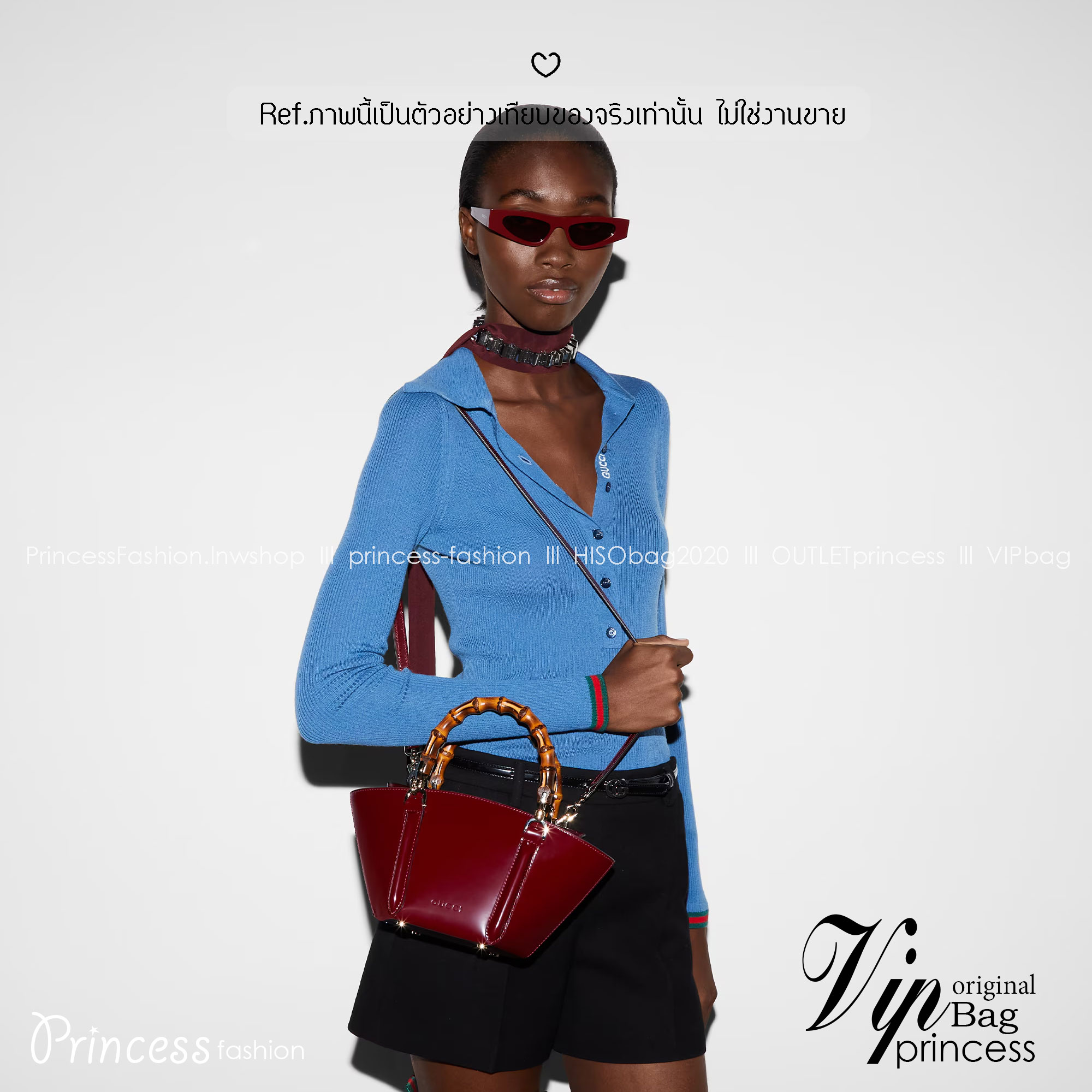 GUCCI Mini bamboo top handle tote bag กระเป๋าสะพายทรงตะกร้า หูจับลายไม้ไผ่ตัดสีได้อย่างลงตัว ถือแล้วดูขับผิวสวยงาม งานหนังแท้หนังเงาดูแพง ให้ความรู้สึกถึงงานฝีมือที่โดดเด่น ด้วยฐานทรงหกเหลี่ยม พร้อมส่งที่นี่ก่อนใคร รีบจับจองเลยน้า