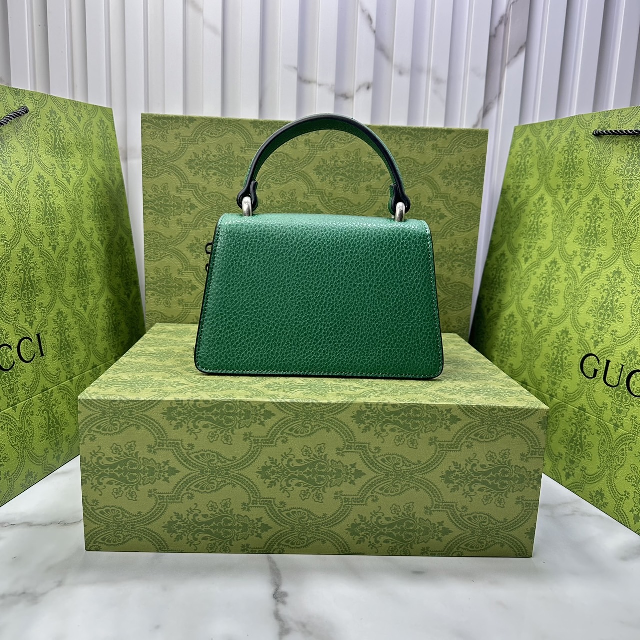 GUCCI DIONYSUS MINI TOP HANDLE BAG กระเป๋าสะพายไดโอนิซูสหรูหราเป็นเอกลักษณ์ โดดเด่นด้วยหัวเสือ เกรดออริ สลับแท้ 1:1 ใช้งานต่างประเทศได้