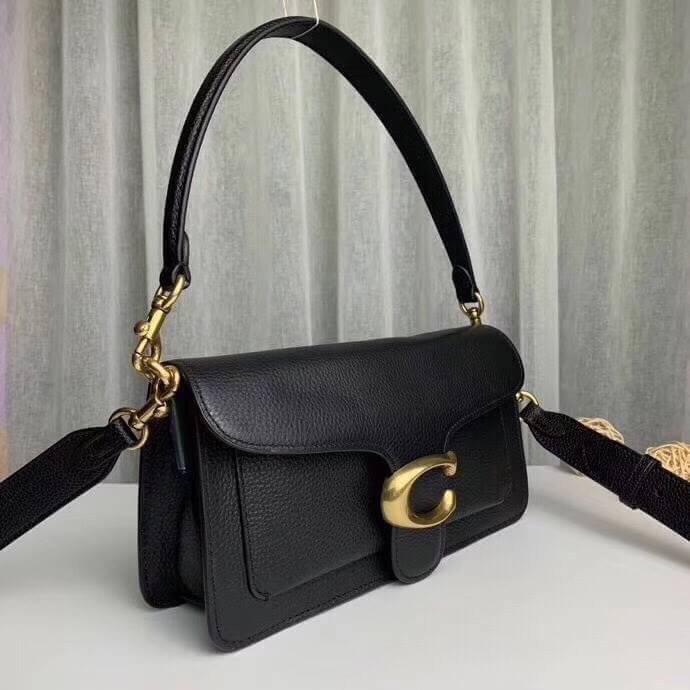 ของแท้ 💯% COACH Coach tabby convenience shoulder bag crossbody Product Details Polished pebble leather Inside zip and multifunction pockets Snap closure, fabric lining Outside slip pocket