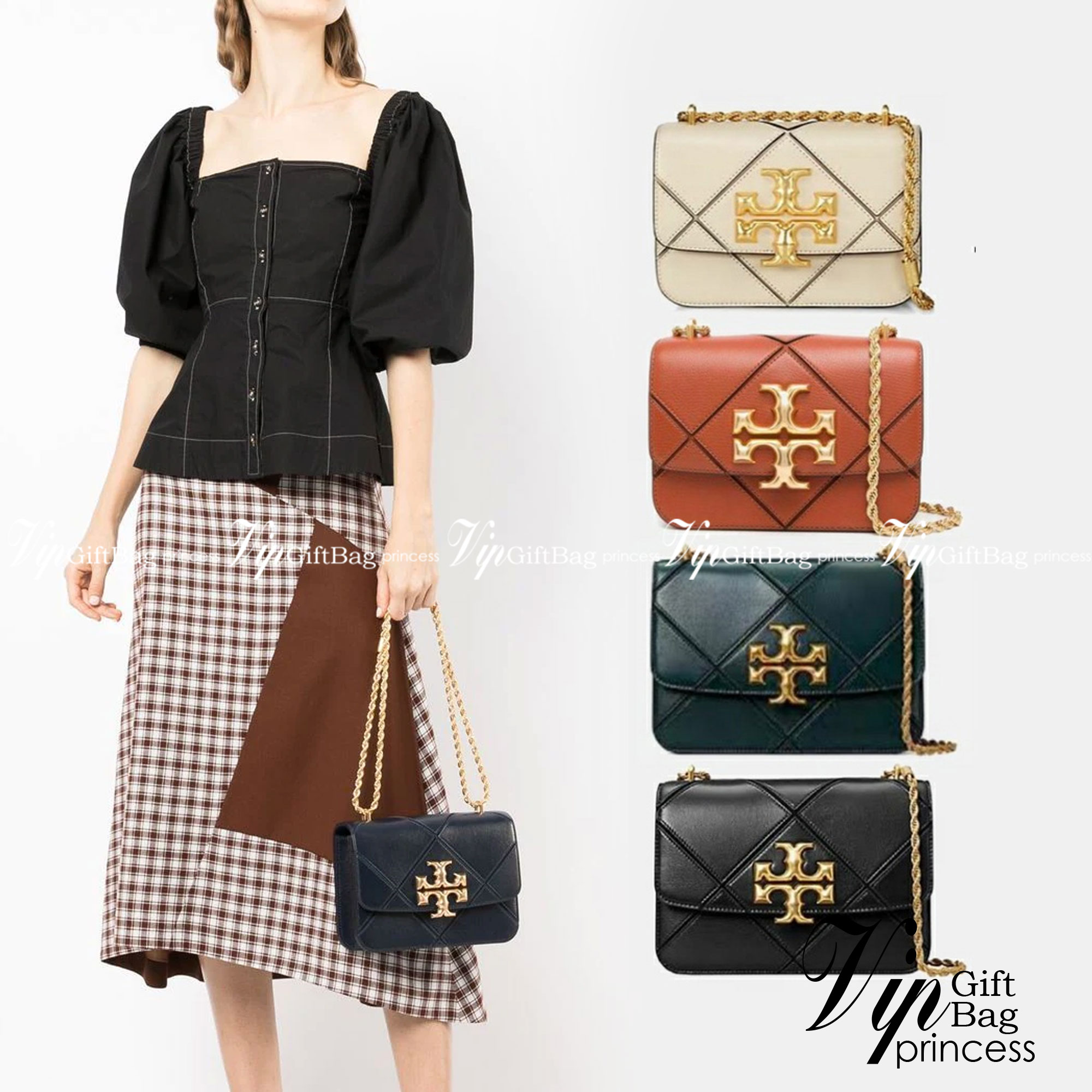 TORY BURCH ELEANOR SMALL SHOULDER BAG / Tory Burch Eleanor quilted shoulder bag น้องเล็ก หรู ดูแพง ลุคไหนๆ ใบนี้เอาอยู่เลยค่าา! Best seller ใครยังไม่มีติดตัว รอบนี้จัดเลยค่าา