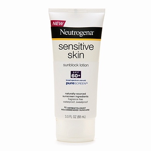 (Pre-order) Neutrogena Sunblock Lotion, Sensitive Skin, SPF 60 3 fl oz (88 ml)