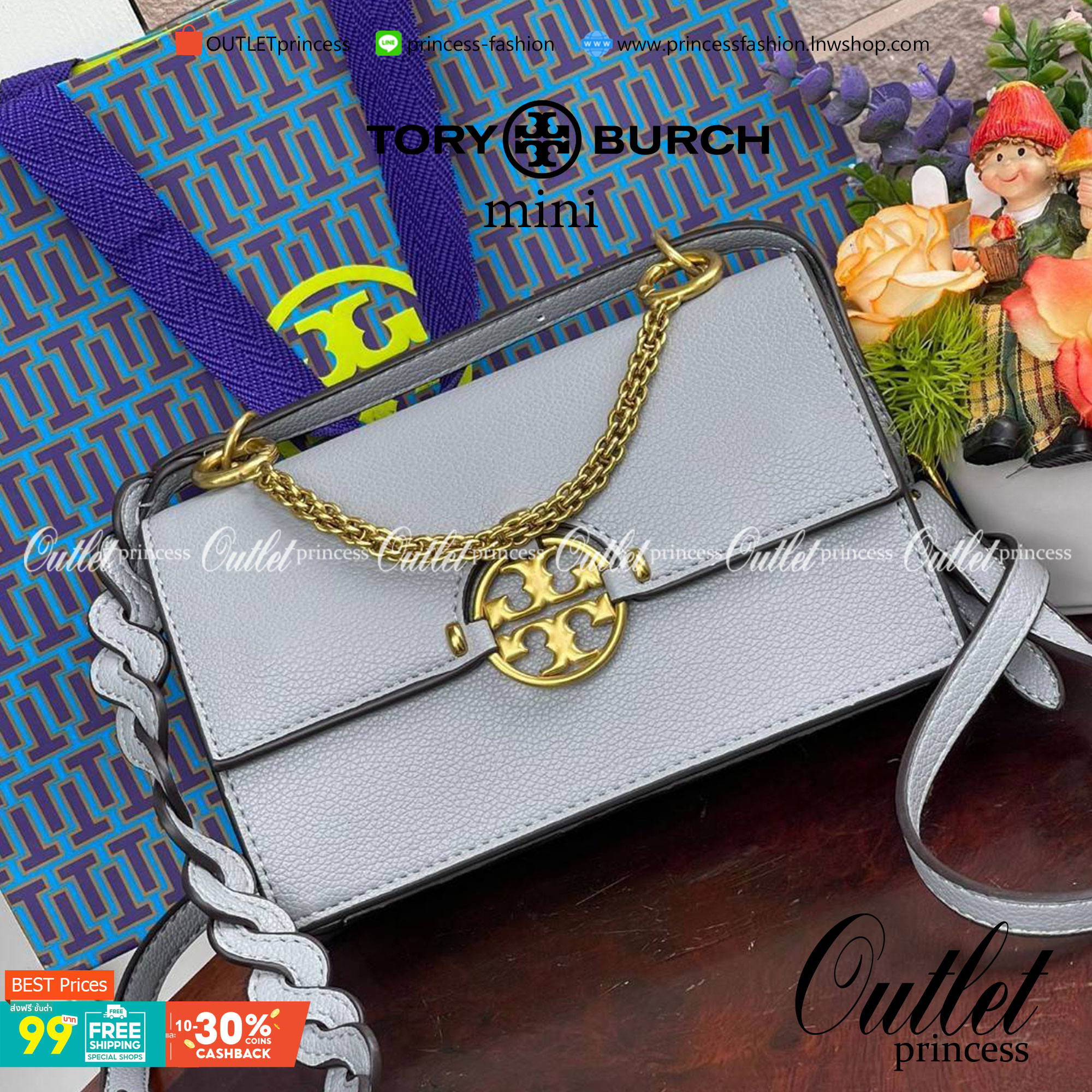 Tory burch miller mini bag หนึ่งในแบรนด์เนมยอดฮิตระดับโลกที่สายแฟชั่นตัวจริงต้องมีสักใบในตู้ เพราะเป็นแบรนด์ที่เหล่าบรรดาเซเลปและดาราใช้กันเยอะมาก รุ่นก็เป็นอีกหนึ่งใบที่คุ้มค่าคุ้มราคามากค่ะ ด้วยดีไซน์กึ่งทางการ กึ่งลำลอง จึงใช้งานได้หลายโอกาส แม้จะมีขนา