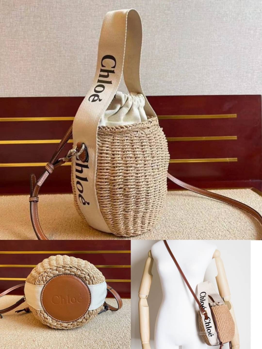 Chole’ small woody basket กระเป๋าทรงตะกร้าเก๋ๆ ชิคๆ สามารถสะพายข้างเป็นcrossbody และ ถือเก๋ๆก็ได้ ภายในโล่ง น่ารักไม่เหมือนใคร ใครยังไม่มีต้องจัดสักใบแล้วนะคะ