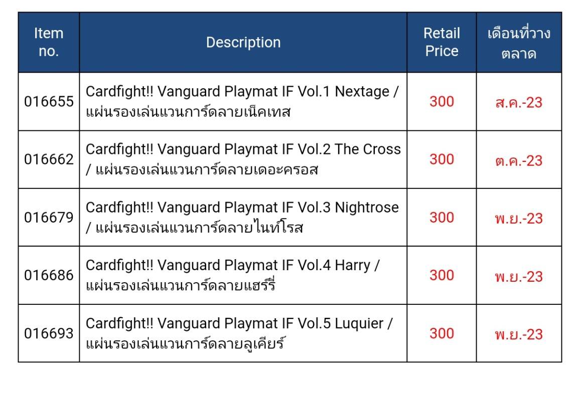 Playmat แผ่นรองเล่น สนามยาง แวนการ์ด VG-V-Playmat IF Vol.04 ลาย Harry (VG-Playmat-IF04)