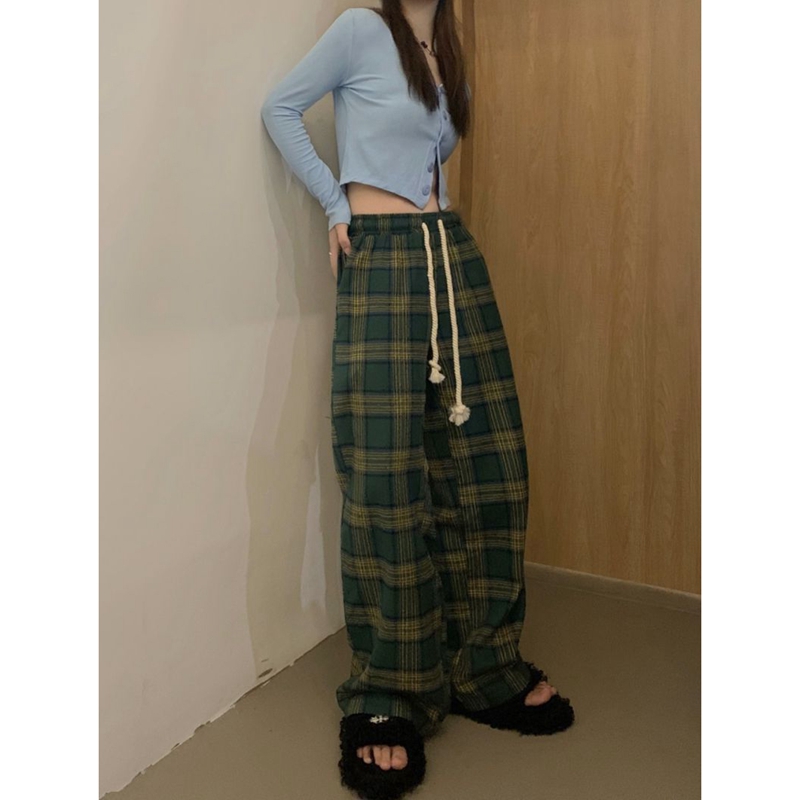 พร้อมส่ง 🩰🧈 Christmas pants กางเกงลายสก๊อตสีสดใส (IN38287)