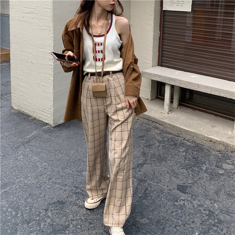 พร้อมส่ง 💫 Scott Haley pants กางเกงขายาวสก็อตสีครีม (IN33737)