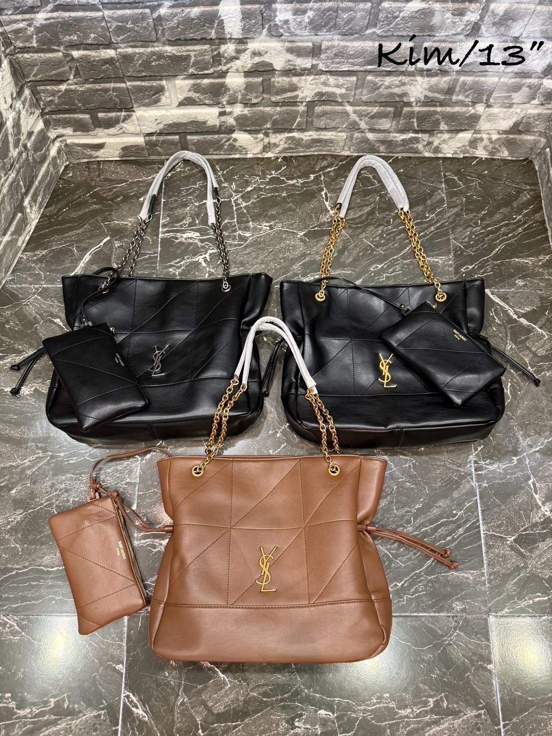 YSL Jamie shopping bag กระเป๋าสะพายทรงโท้ทใบใหญ่ เรียบหรู ดูปัง ดูแพง สีสวยคลาสสิคตัดกับอะไหล่สีทองได้อย่างลงตัว