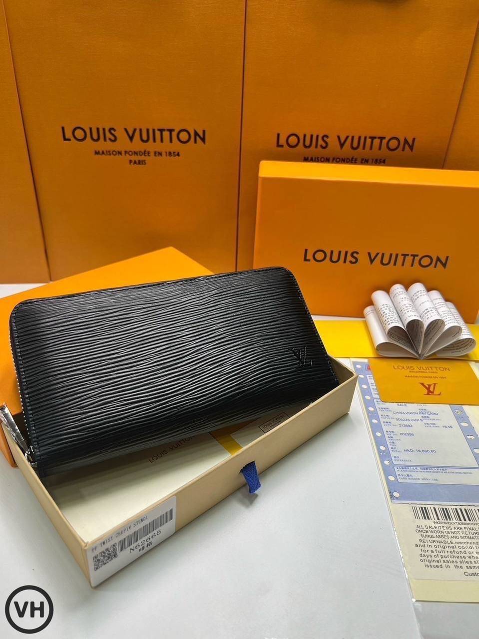 ORI หนังแท้ | LV Zippy Horizontal Monogram Shadow / LV LongWallet กระเป๋าสตางค์ใบยาว กระเป๋าสตางค์ซิปรอบ