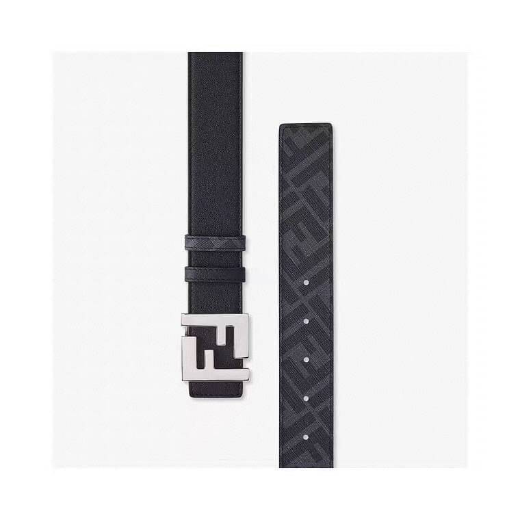FENDI Belt Black leather belt / FF Belt เข็มขัดเฟนดิหนังแท้ เกรดออริจินอล ดีไซน์เรียบหรูเข้ากับทุกลุค ใช้ได้ทั้งชายหญิง มาพร้อมกล่อง ห้ามพลาดค่ะ! พร้อมส่งที่ไทย ภาพถ่ายจากงานขายจริง ใช้งานต่างประเทศได้
