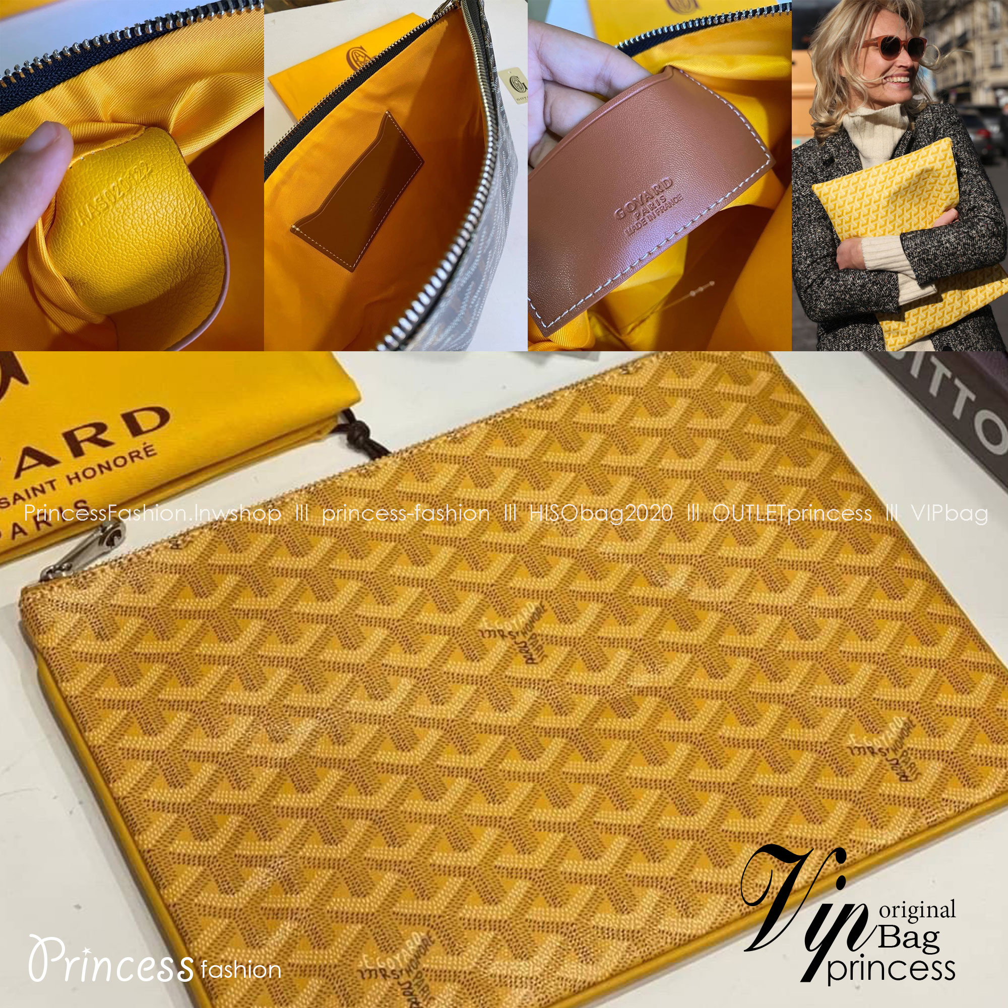 พร้อมส่ง GOYARD CLUTCH BAG unisex 30cm กระเป๋าคลัช ใช้ได้ทั้งชายหญิง เกรดออริ สลับแท้ 1:1 ใช้ต่างประเทศได้ ภาพถ่ายจากงานขายจริง