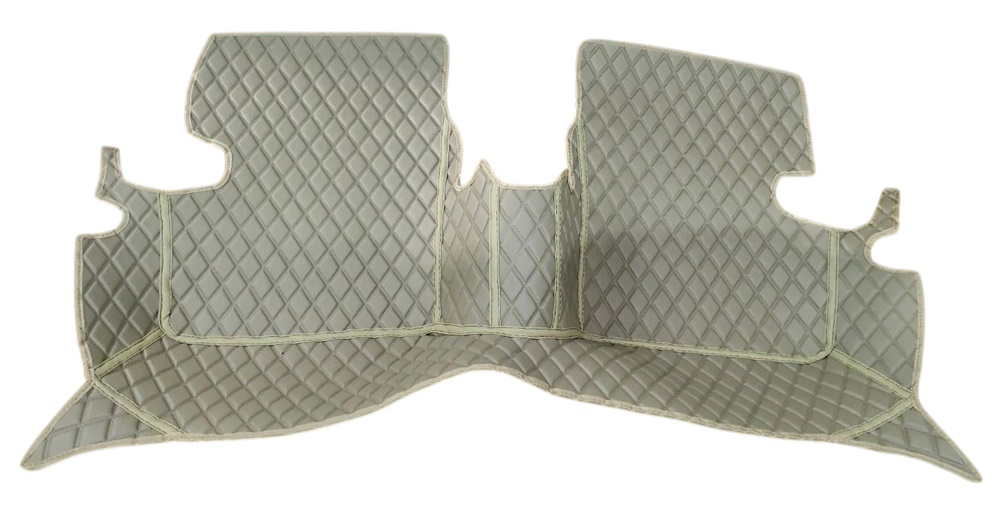 ยางปูพื้นรถยนต์ TOYOTA ALTIS ปี2001-07(หน้าหมู) พรมลายไดมอนด์ สีครีม เต็มคัน (พร้อมส่ง)