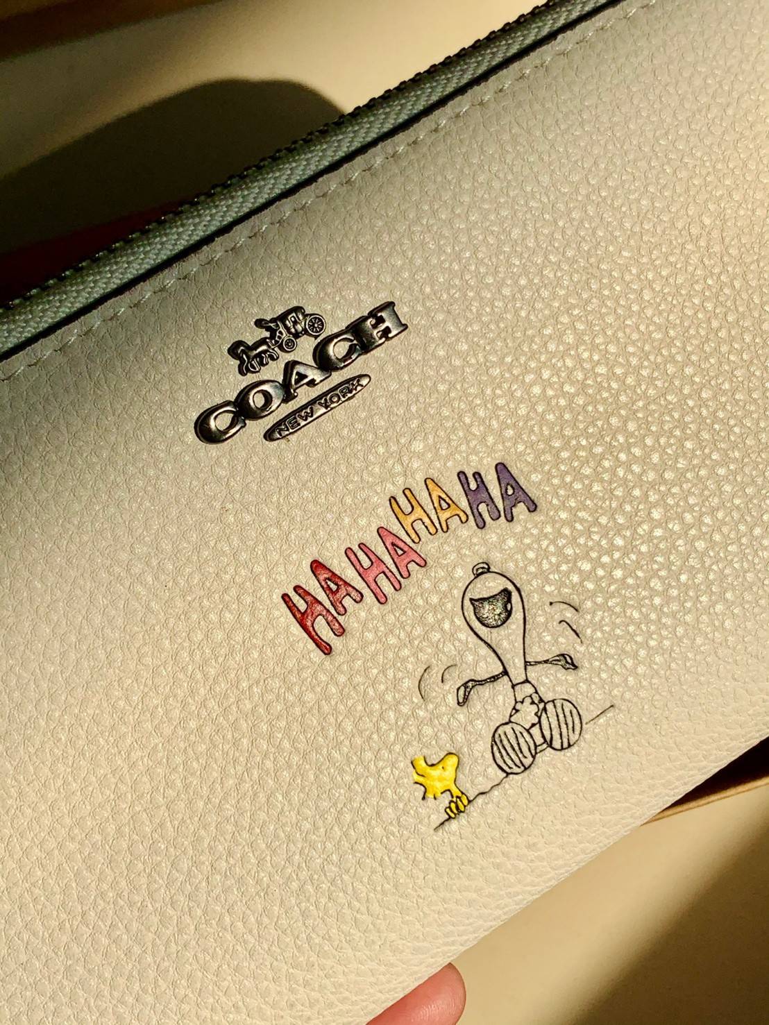 ของแท้ 💯% COACH ZIP WALLET SNOOPY LIMITED ((16122B)) พร้อมส่ง!! กระเป๋าเงินใบยาวซิปรอบ หนังแท้ลายหนังสวย