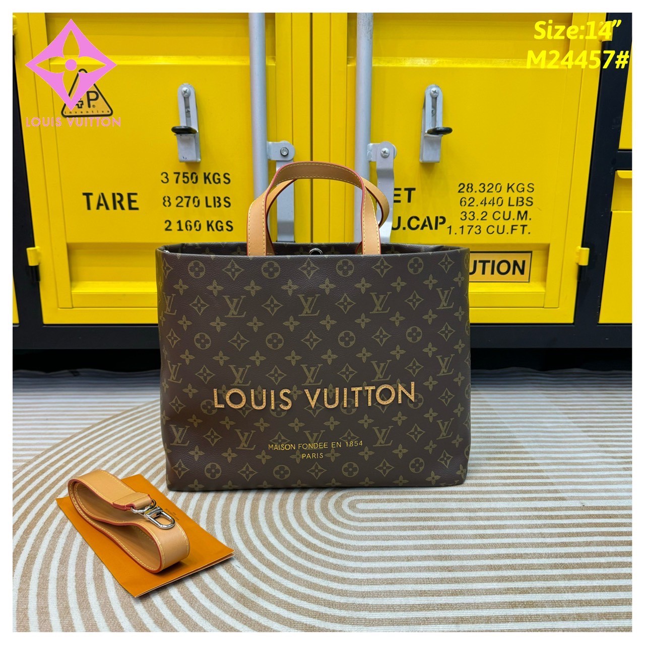 LV Shopper Tote bag Monogram pattern กระเป๋าสะพายทรงโท้ท shopper มี 3 ขนาด สวยคลาสสิค พกพาสะดวก ใช้งานง่ายสุดๆ