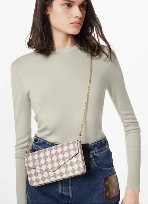 VIP 🥂 อัพลุคให้ตัวเองดูดีกับกระเป๋าทรงคลัท//สะพายครอสบอดี้ร์แถมเป็นรุ่นที่ใช้ได้ตลอดทั้งวันด้วยนะคะ Louis Vuitton Monogram Casual Style Calfskin / LV Monogram Casual กระเป๋าทรงคลัทแบบฝาปิด หนังแท้ ลายสวยมากๆค่ะ