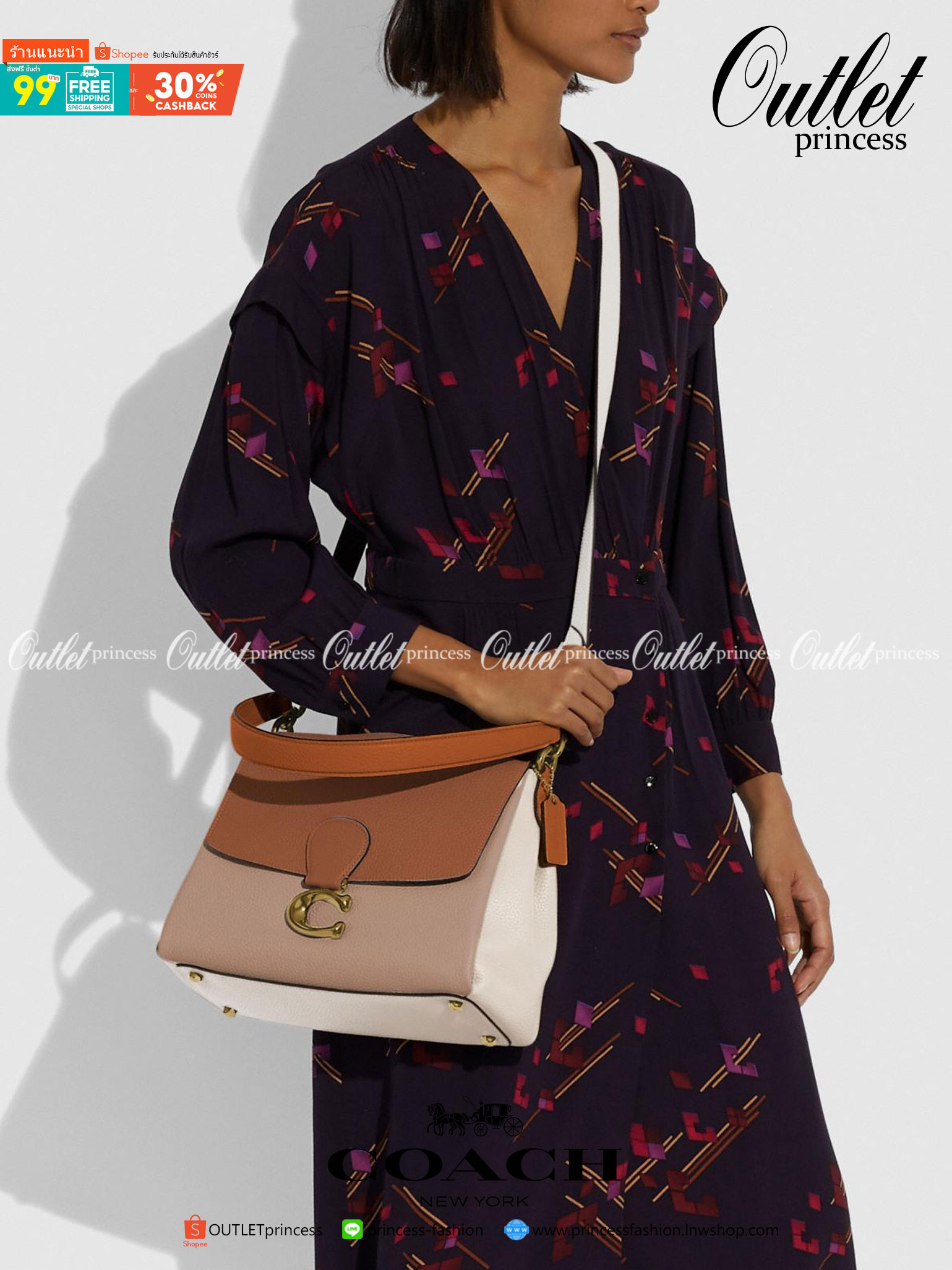 COACH Coated Canvas Signature May Shoulder Bag พร้อมส่งที่ไทย คัดงานคุณภาพ จัดเต็มมาให้ต่อนรับปีใหม่นี้ค่าา ✔️กระเป๋าหิ้ว//คล้องไหล่//สะพายข้างได้ ใบใหญ่ สุดคุ้ม! ✔️หนังแท้ชั้นดีที่สุด หนังหนานิ่ม รู้สึกได้ตอนสัมผัสค่ะ สวยมากๆ ✔️ด้านห