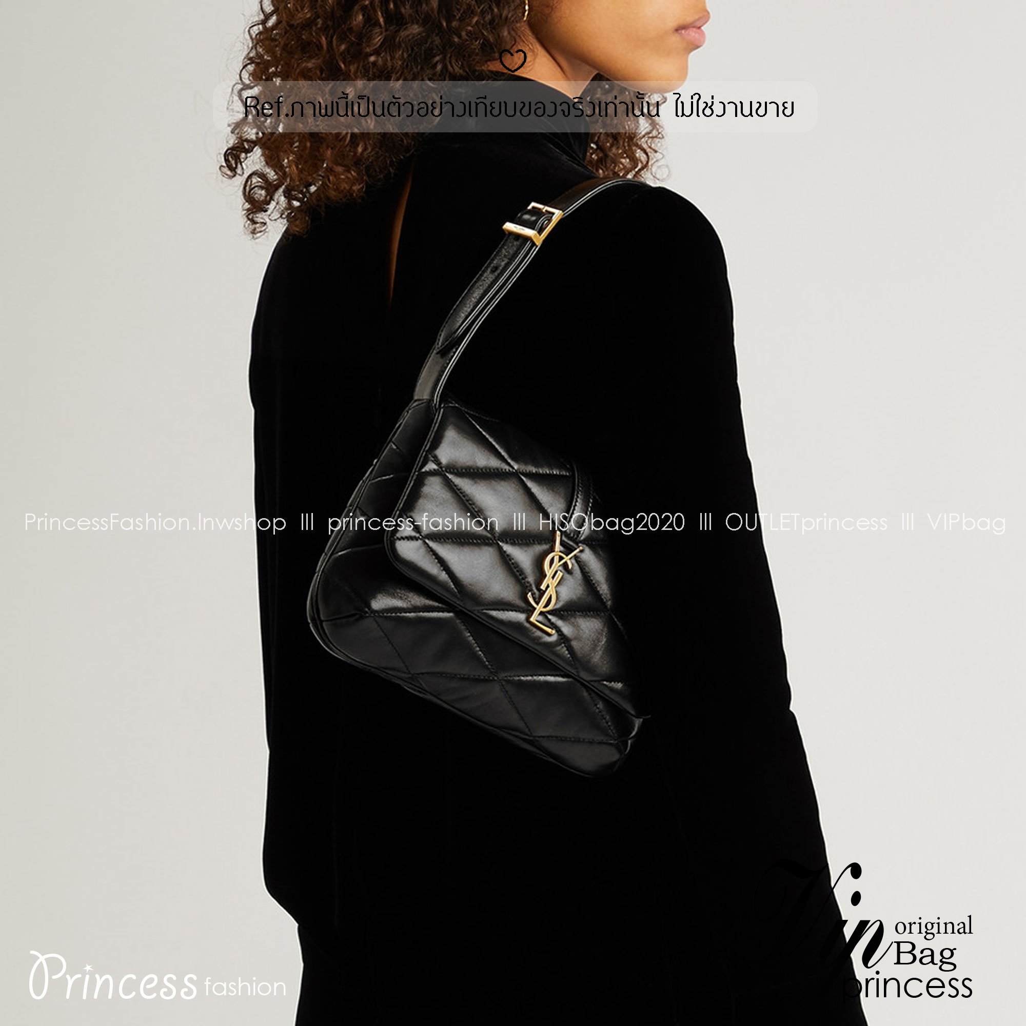 ORI หนังแท้ | YSL Le 57 Hobo Shoulder Bag / YSL Hobo Bag กระเป๋าสะพายทรงโฮโบ หนังสัมผัสนิ่มมือ ดีไซน์เรียบหรู ภายในโล่งกว้าง สามารถจุของสำคัญได้อย่างครบถ้วน ใบจริงหรูหรา ดูแพง มีไว้ติดบ้านสักใบ ยังไงก็คุ้มค่าจ้า