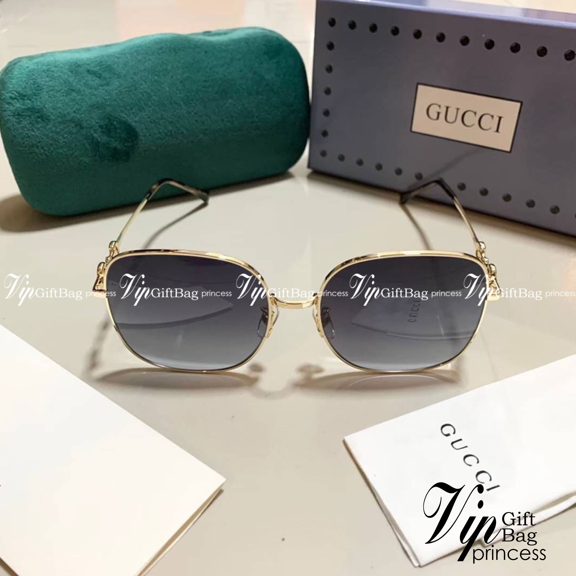 GUCCI SUNGLASSES แว่นตากันแดดชาแนล เกรดออริจินอล 1:1 งานสวยสุด คุณภาพดี Hi-quality กันแดดเต็มประสิทธิภาพ UV protection ภาพถ่ายจากสินค้าจริง
