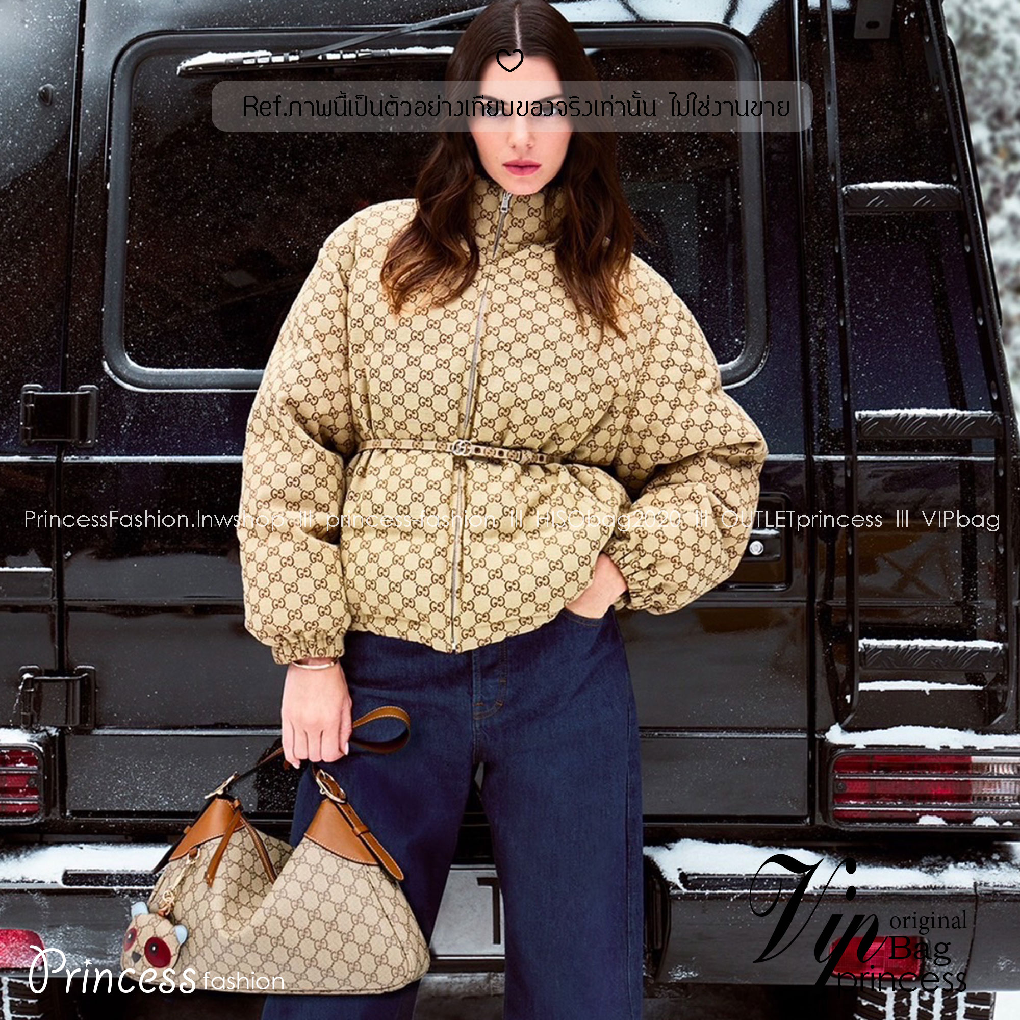 GUCCI GG Emblem medium shoulder bag กระเป๋าสะพายทรงใหม่สวยคลาสสิค พิมพ์ลายคมชัด เป็นไอเท็มต้องมีและยกเป็น everyday bag ได้เลย