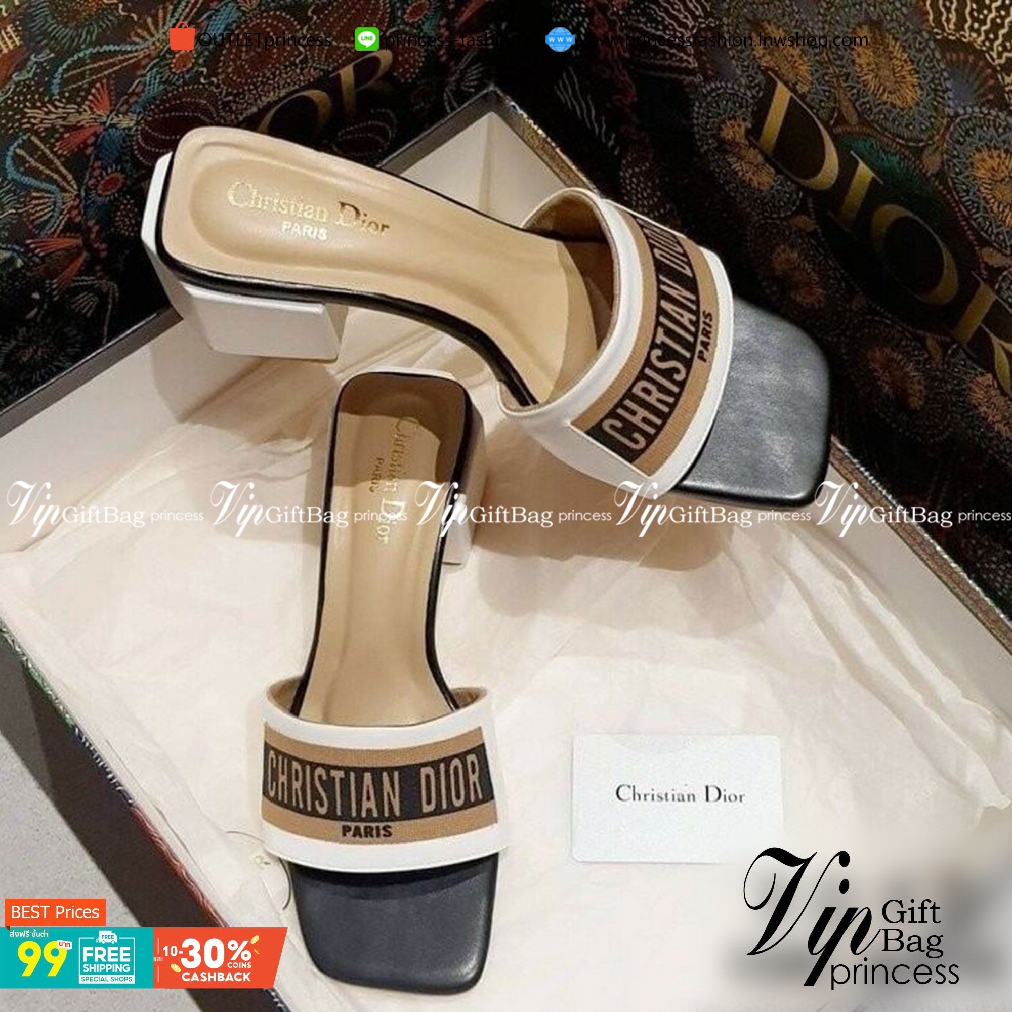 Christian dior รองเท้า งานสวม สวยเก๋ ดูแพงเกินราคาขาย สวมใส่ง่าย งานเรียบร้อย ส้นทรง 6 เหลี่ยม ใช้งานจริง ใส่สบาย ทรงตัวไม่เมื่อย